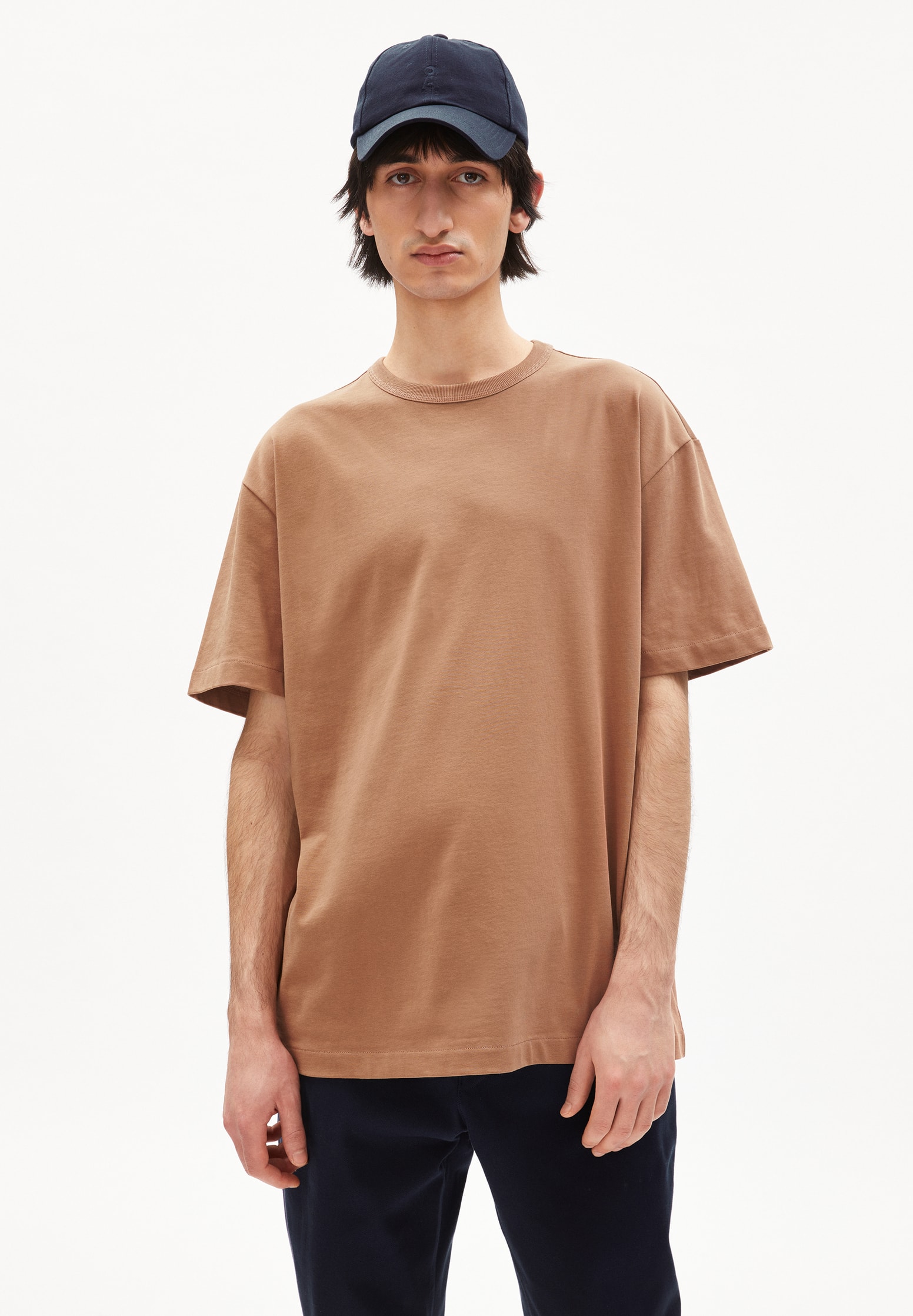 ARMEDANGELS T-Shirt Aalox solid aged timber M