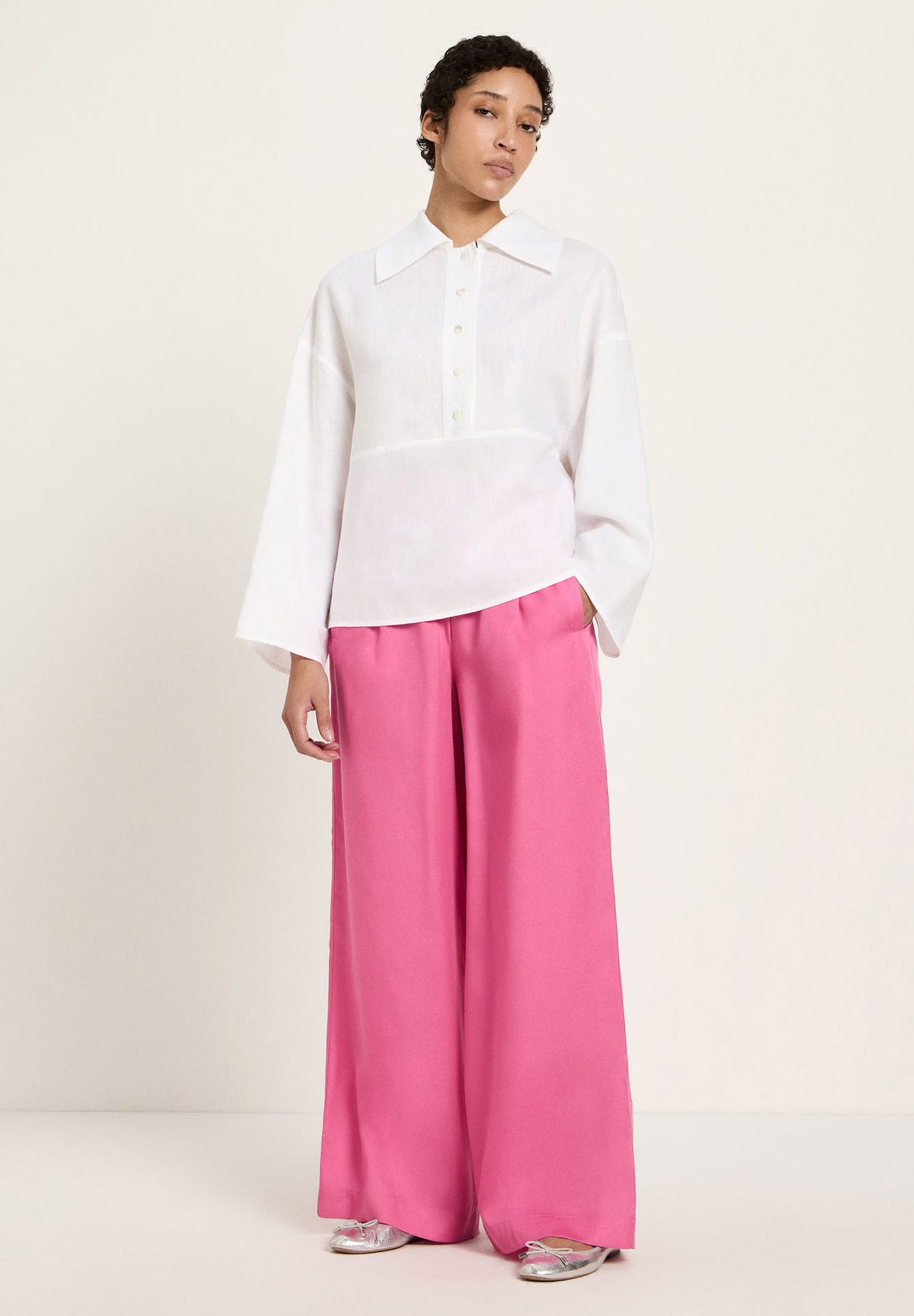 Bluse, Leinen, Hosen, Hemd, Person