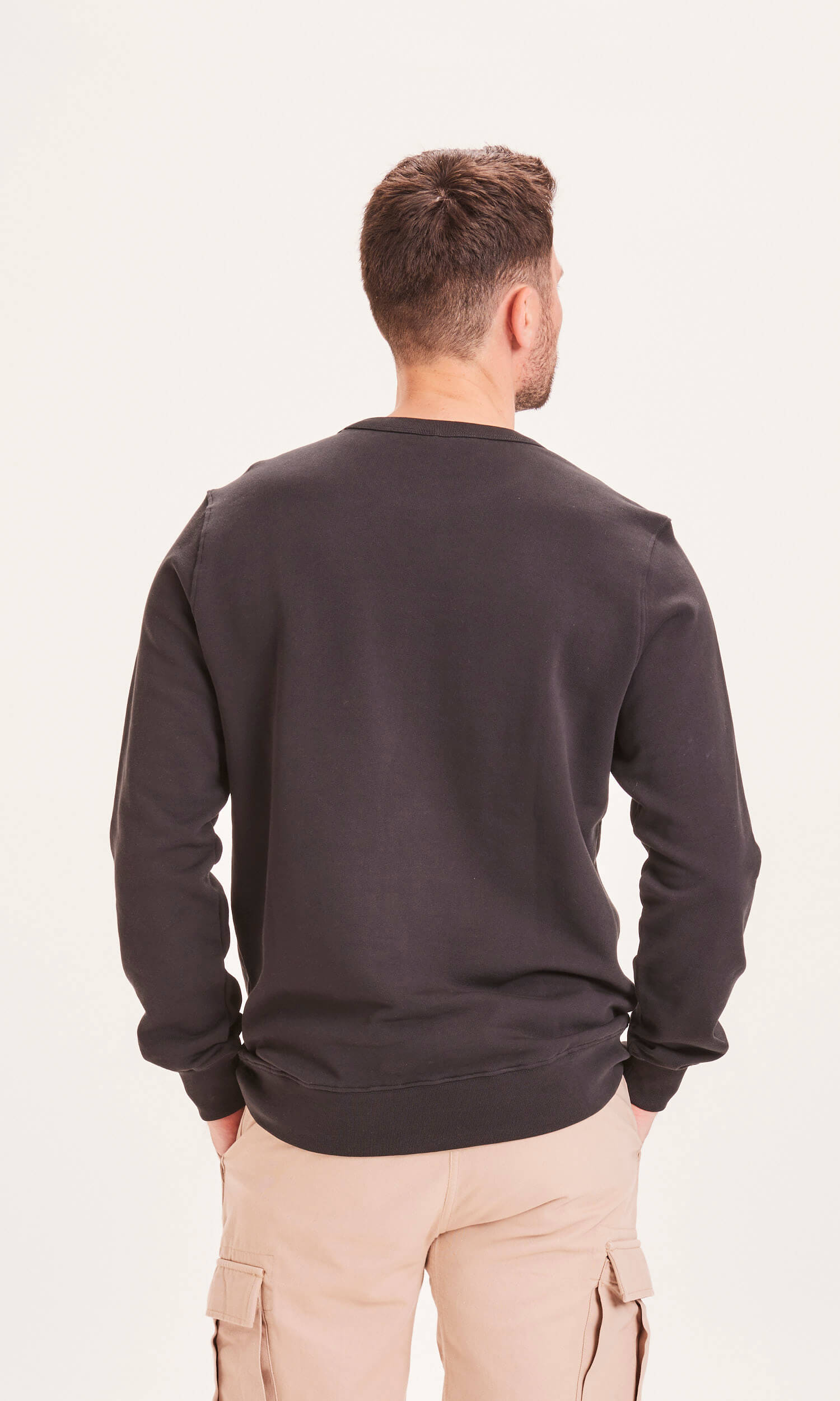 KNOWLEDGECOTTON APPAREL Sweater Elm Basic Badge black XL