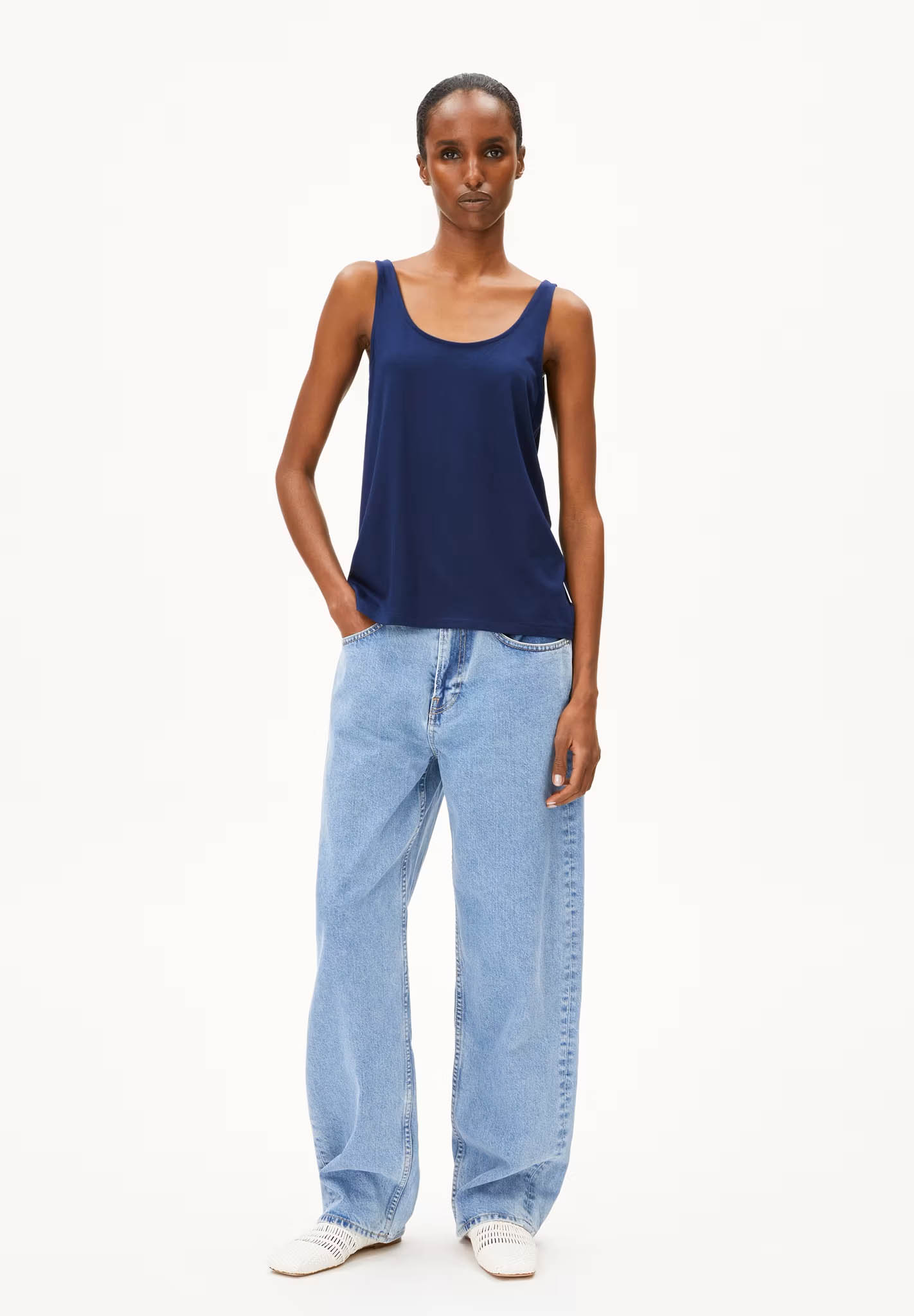 Hosen, Person, Stehend, Jeanshose, Weste
