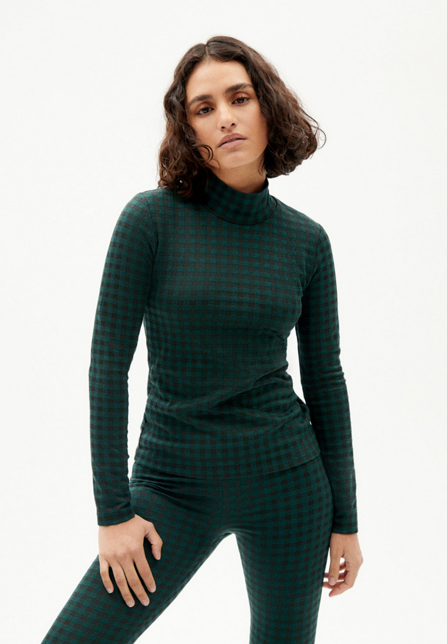 THINKING MU Trash Longsleeve Ellen Jacquard Vichy THINKING MU Trash Longsleeve Ellen Jacquard Vichy