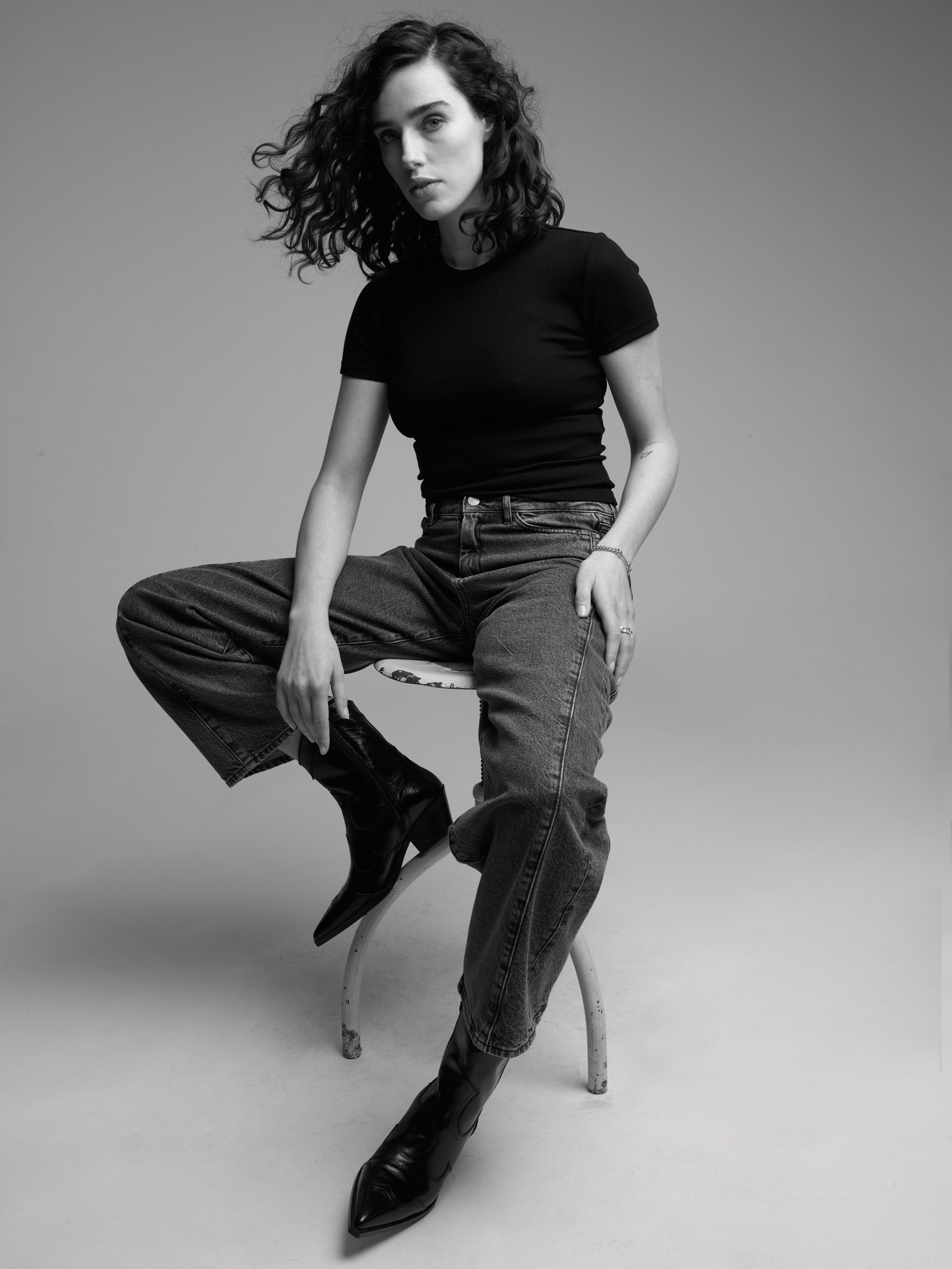 DAWN DENIM Jeans Ash Barrel Leg Minimal Stretch