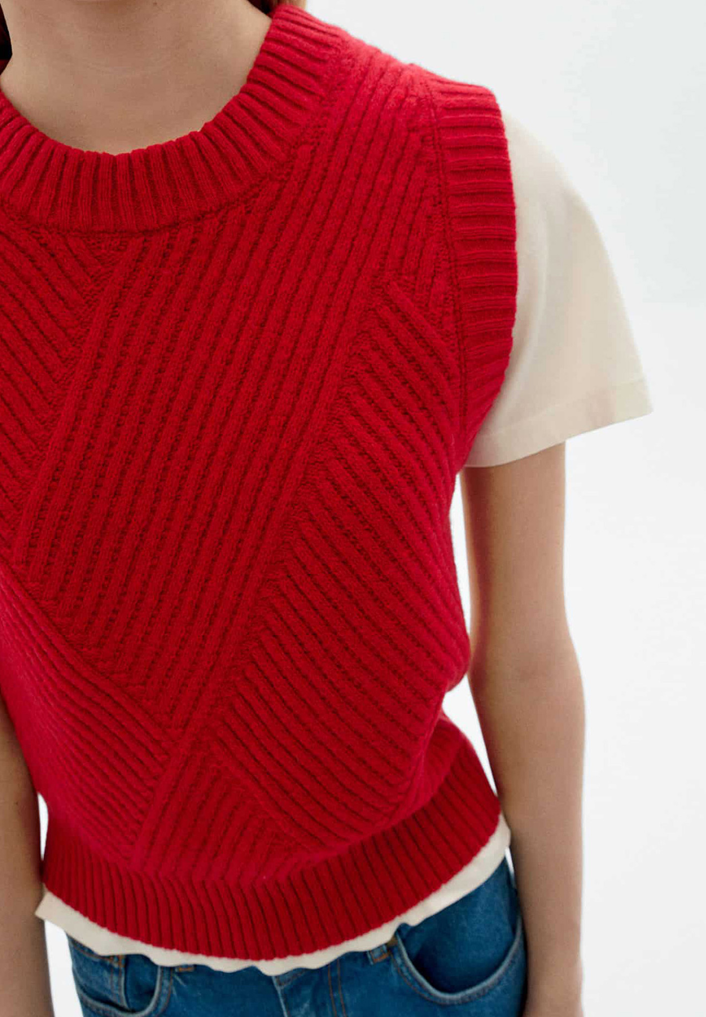 THINKING MU Knitted Vest Kaia Bekleidung, Strickwaren, Pullover, Weste