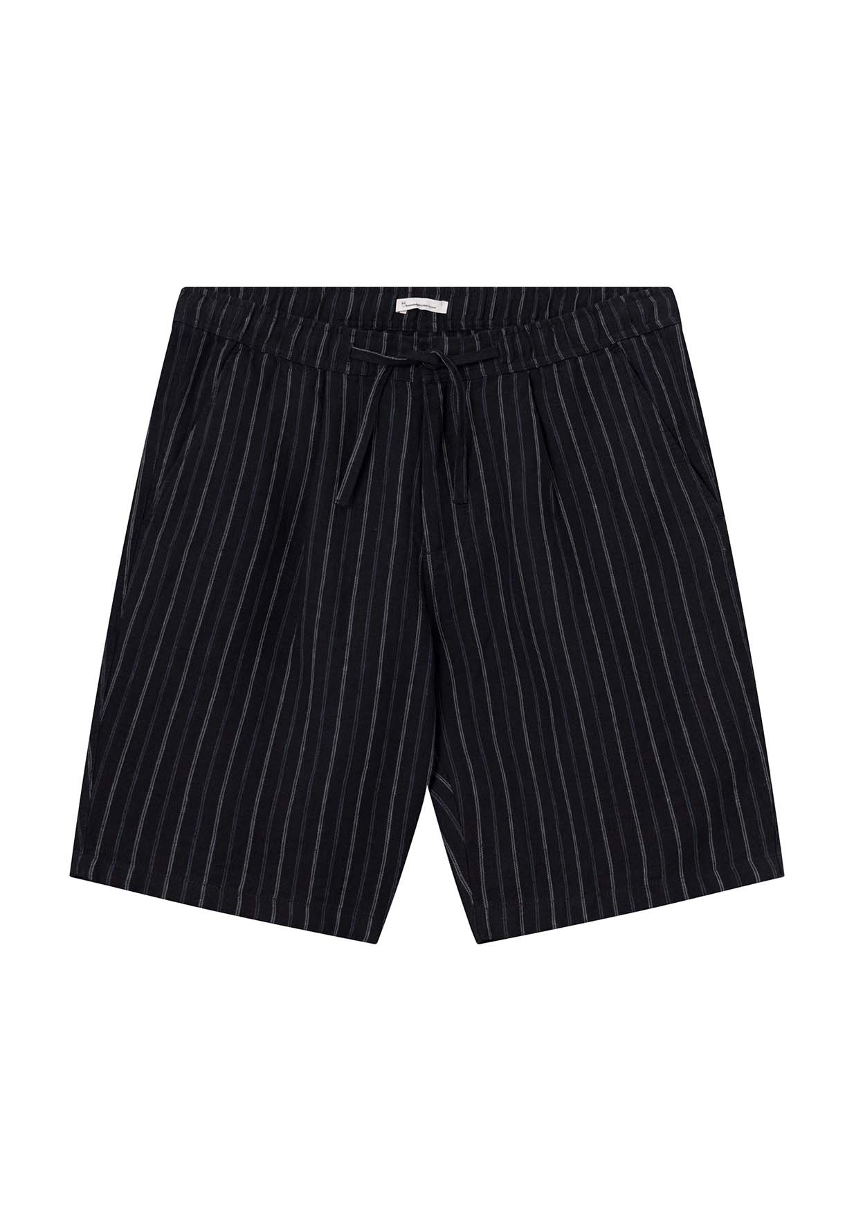 KNOWLEDGECOTTON APPAREL Loose Striped Shorts navy stripe M