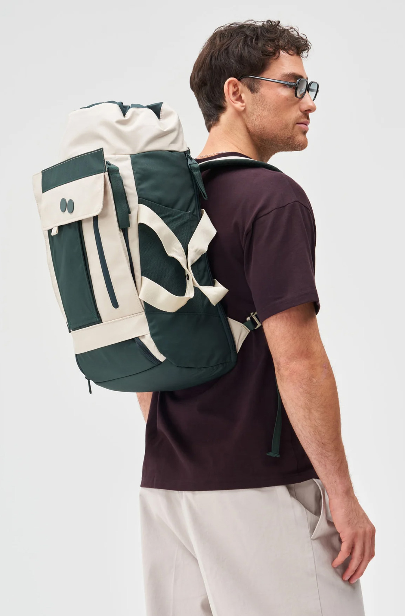 Rucksack, Backpack, Kraxe, Vornähen Taschen, Mehrfarbiges Muster