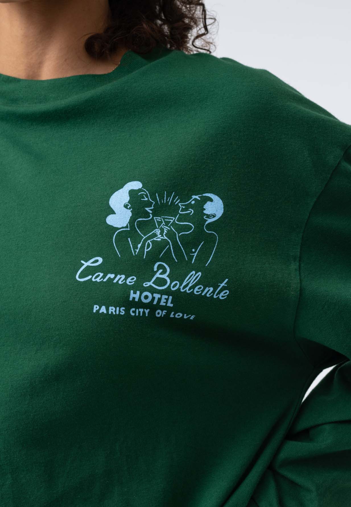 CARNE BOLLENTE T-shirt The Carne Love Hotel green S