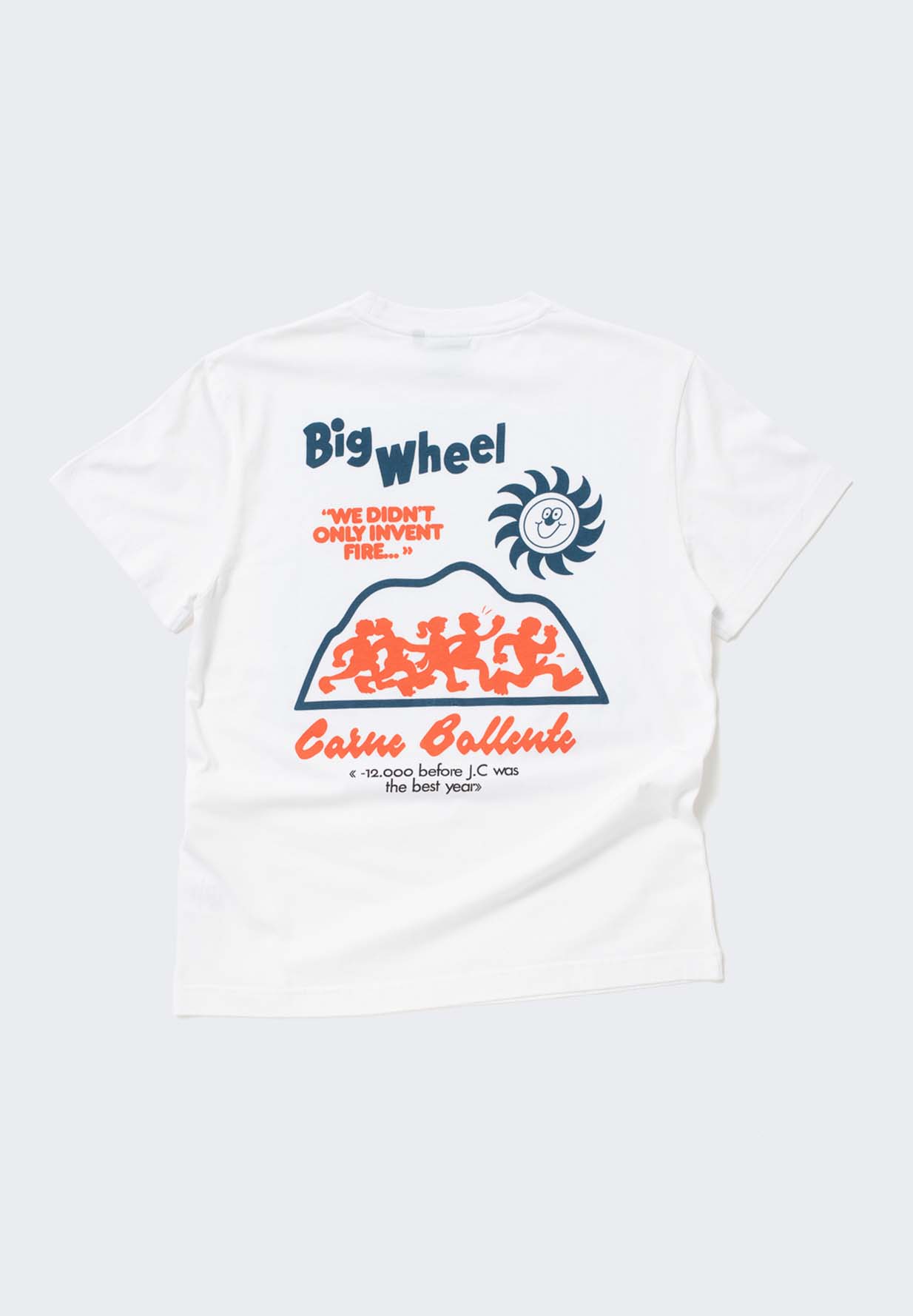 CARNE BOLLENTE T-Shirt Big Wheel white XL