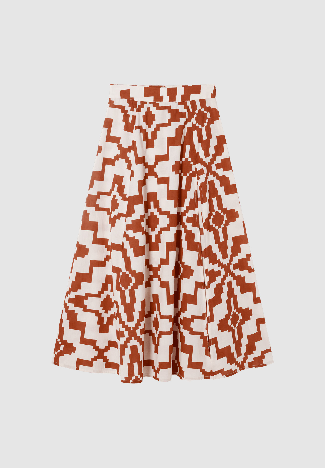 THINKING MU Skirt Tora orange ilusion 42