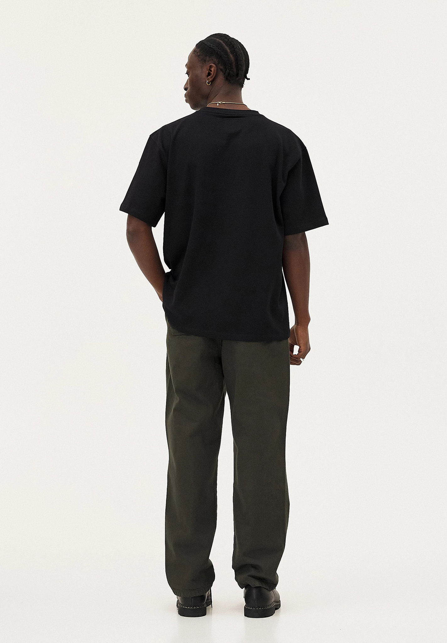 T-Shirt, Kurzarm, Schwarz, Unisex, Basic