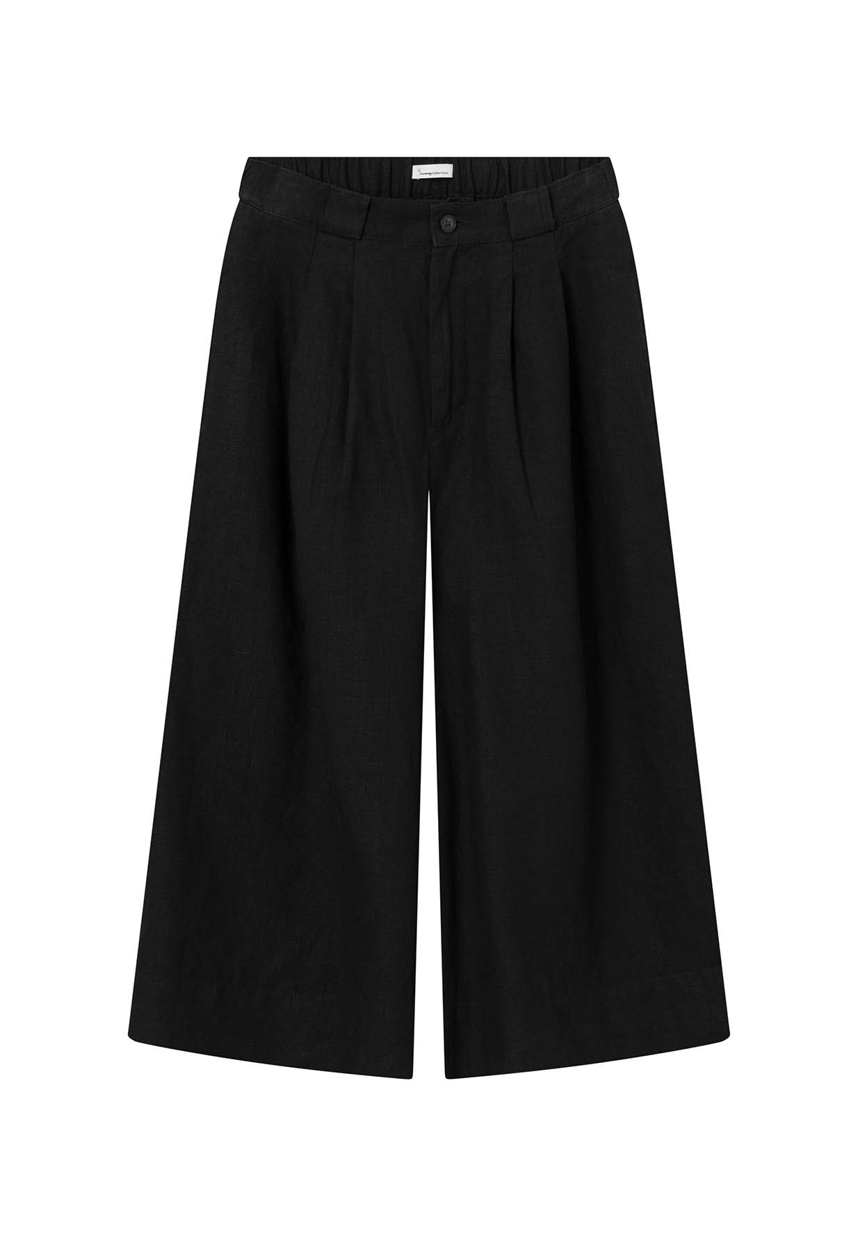 KNOWLEDGECOTTON APPAREL Natural Linen Baggy Shorts black jet XXL