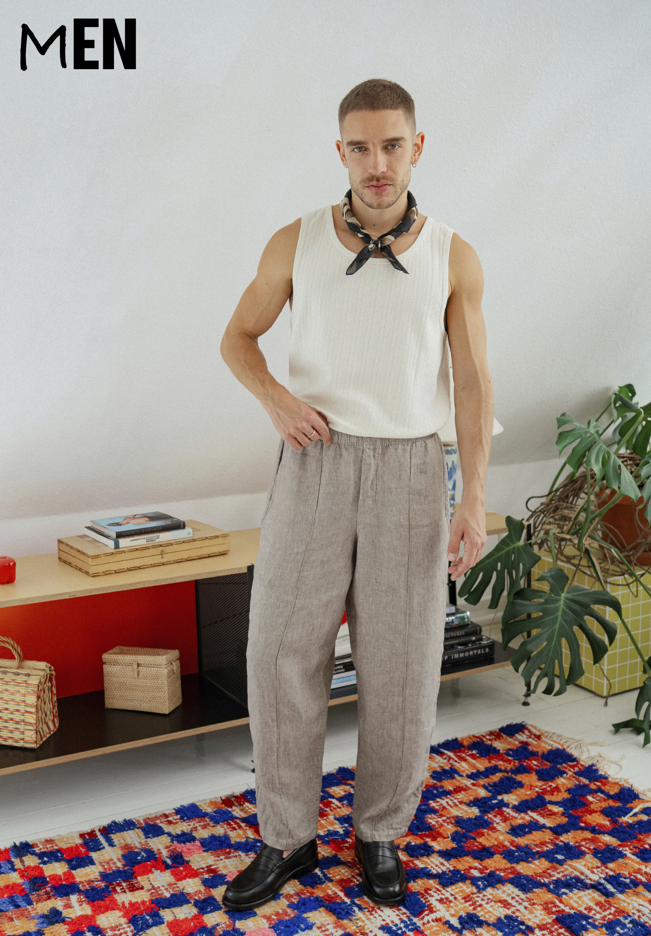 Dekoration für Zuhause, Leinen, Bluse, Hosen, Person