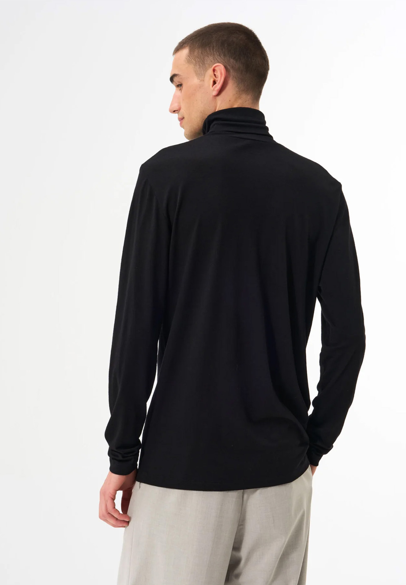 PINQPONQ Turtleneck Merino Men 'Cover' Langarm, Ärmel, Erwachsener, Mann, Person