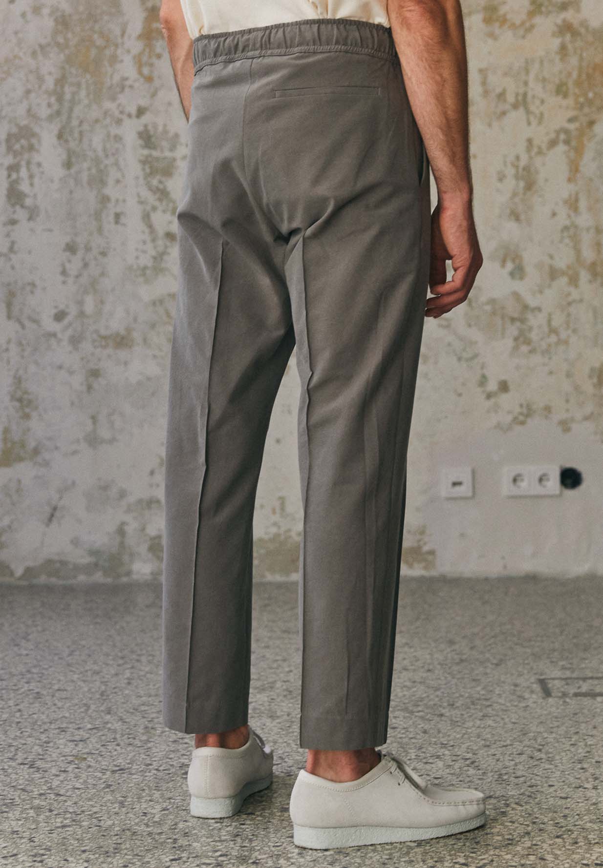 ABOUT COMPANIONS Max Trousers stone grey tencel L