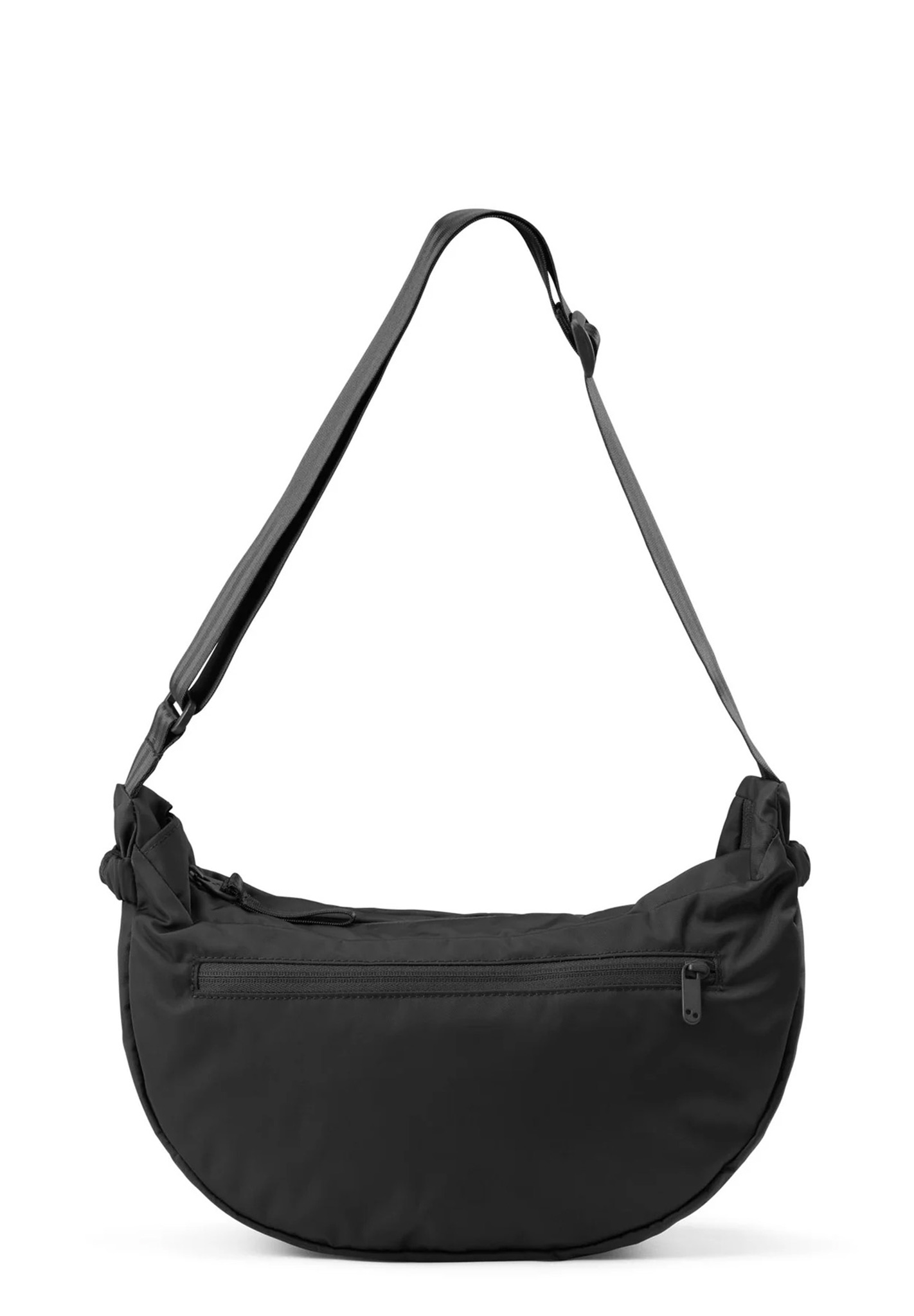 Umhängetasche, Schultertasche, Nylon, Reißverschluss, Schwarz