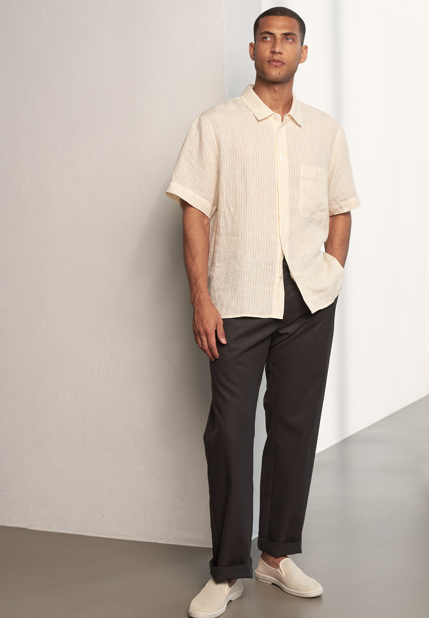 Hemd, Leinen, Hosen, Mann, Person