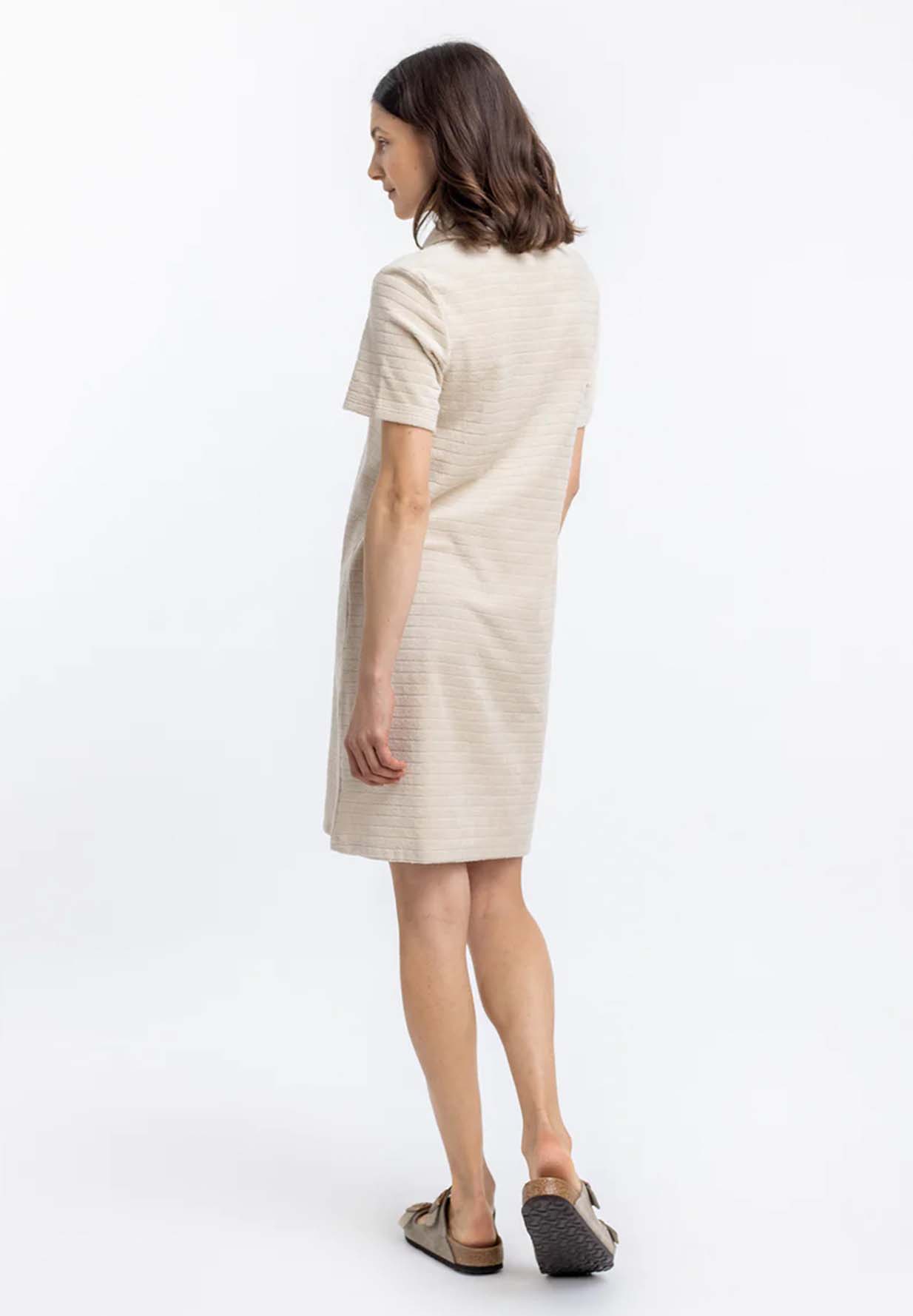ROTHOLZ Terry Cotton Polo Dress summer sand S