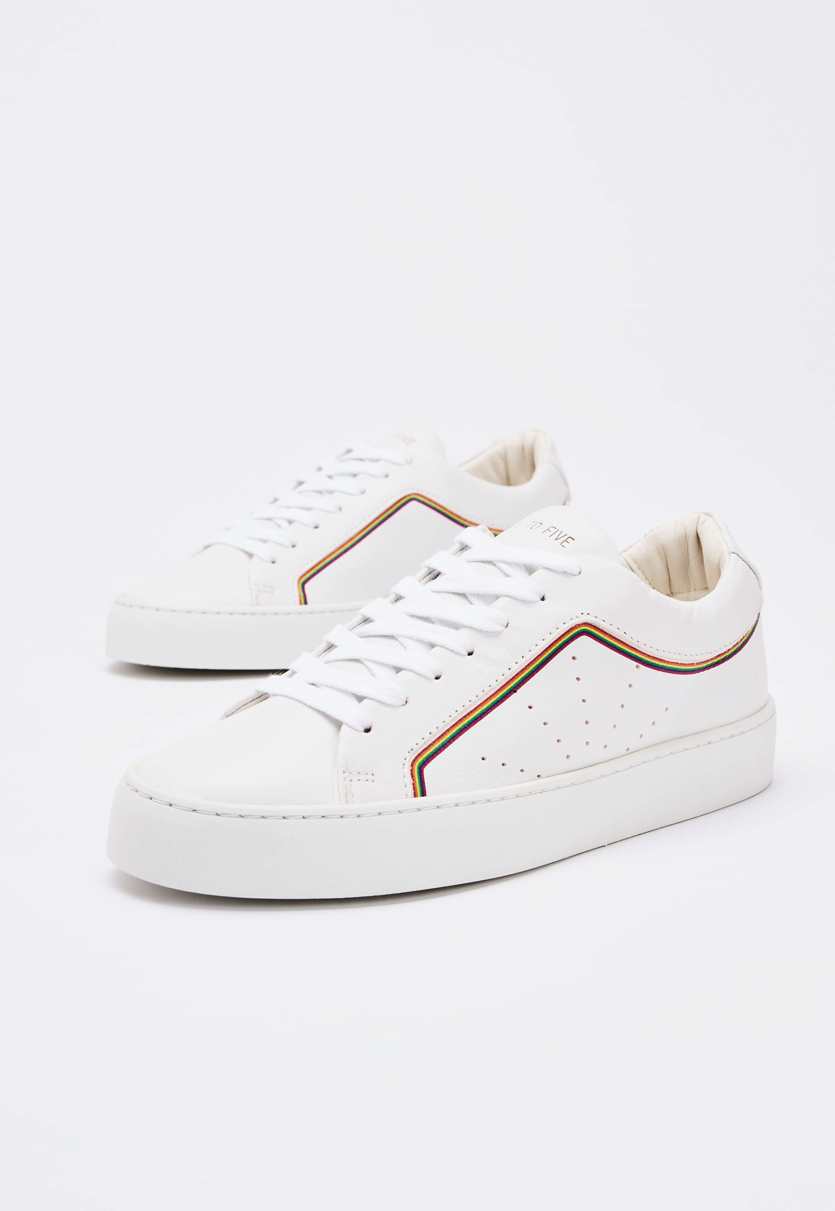 NINE TO FIVE Laced Sneaker gracia rainbow line