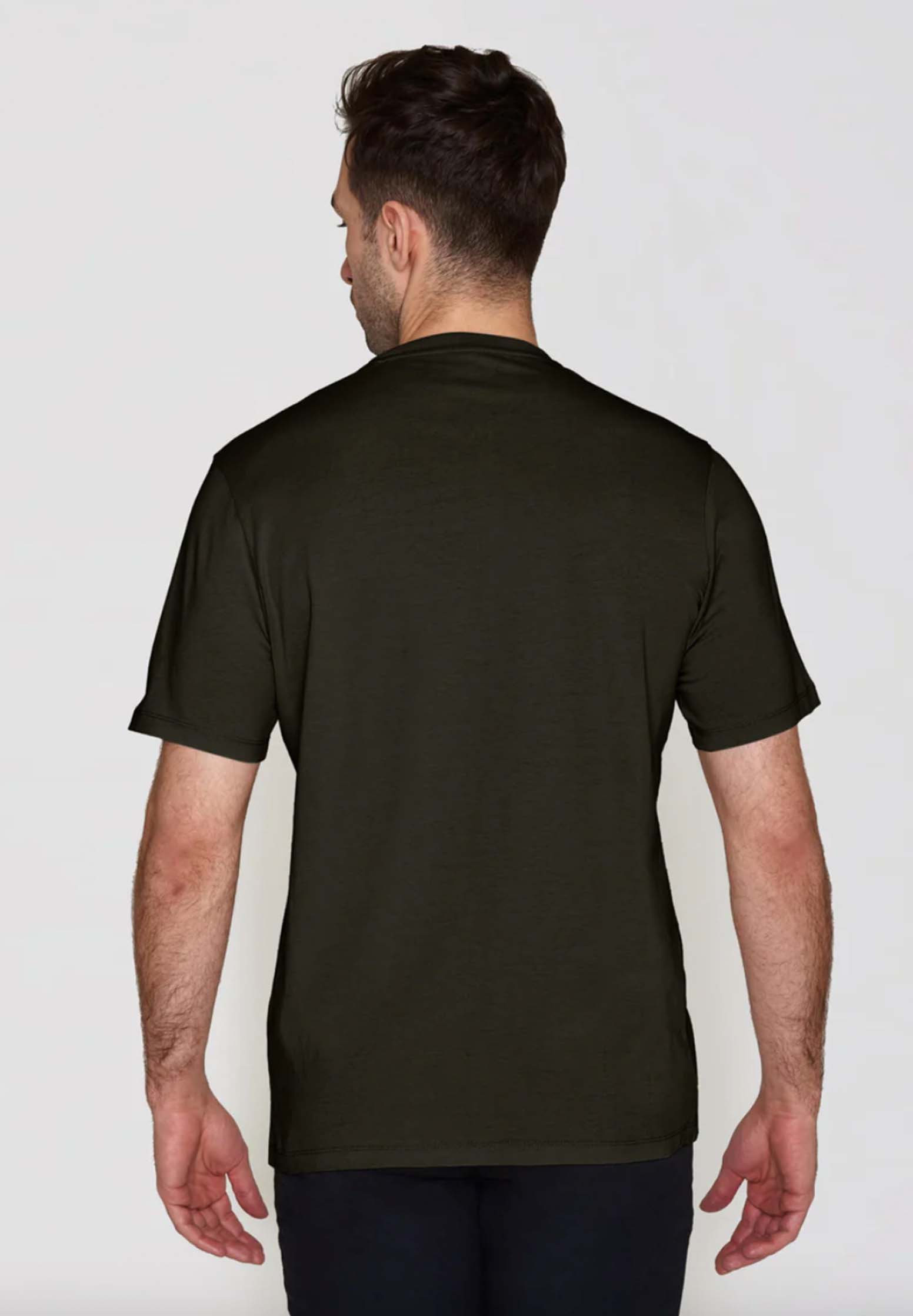KNOWLEDGE COTTON APPAREL Basic T-Shirt green melange XXL