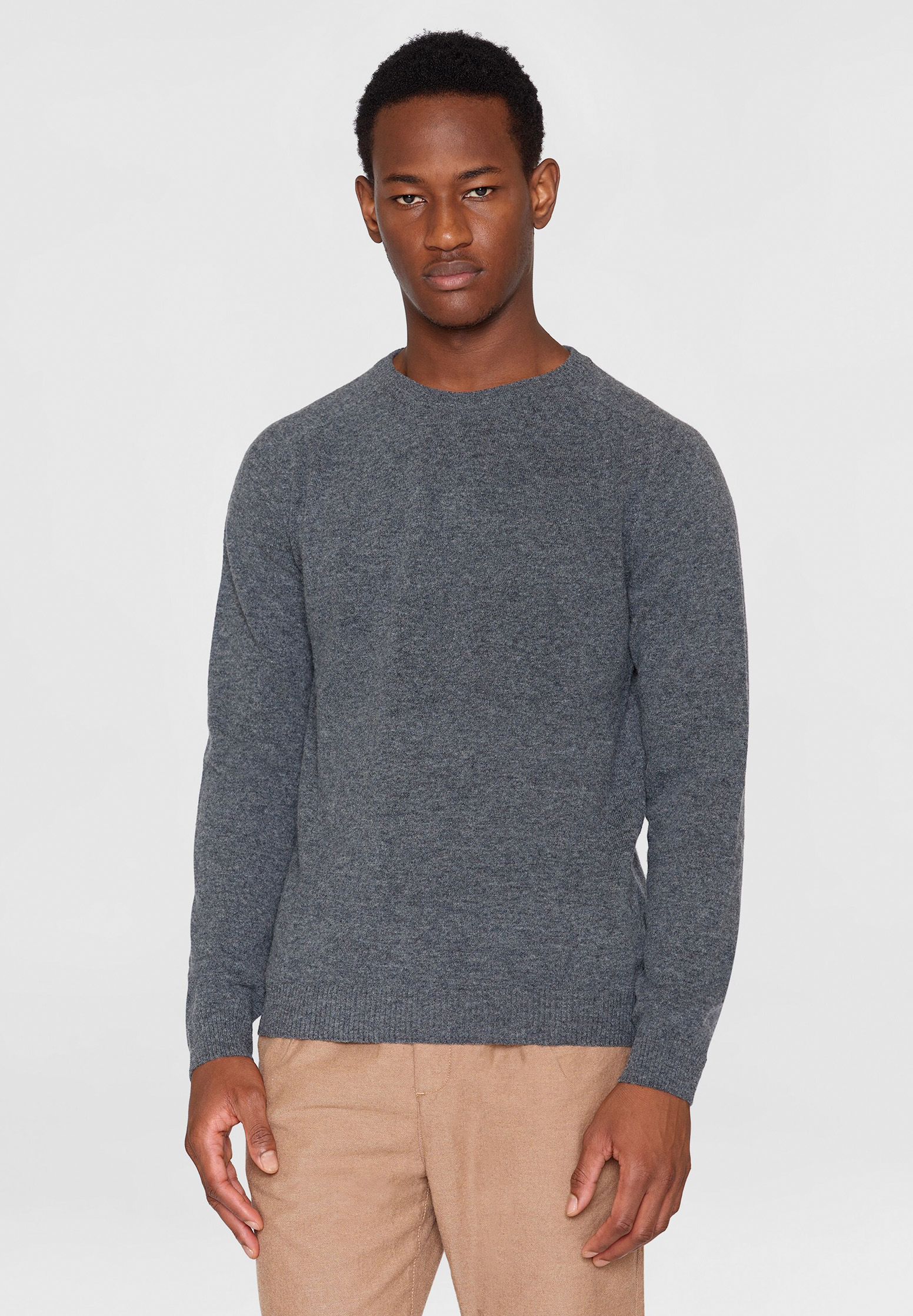 KNOWLEDGECOTTON APPAREL O-neck Wool Knit