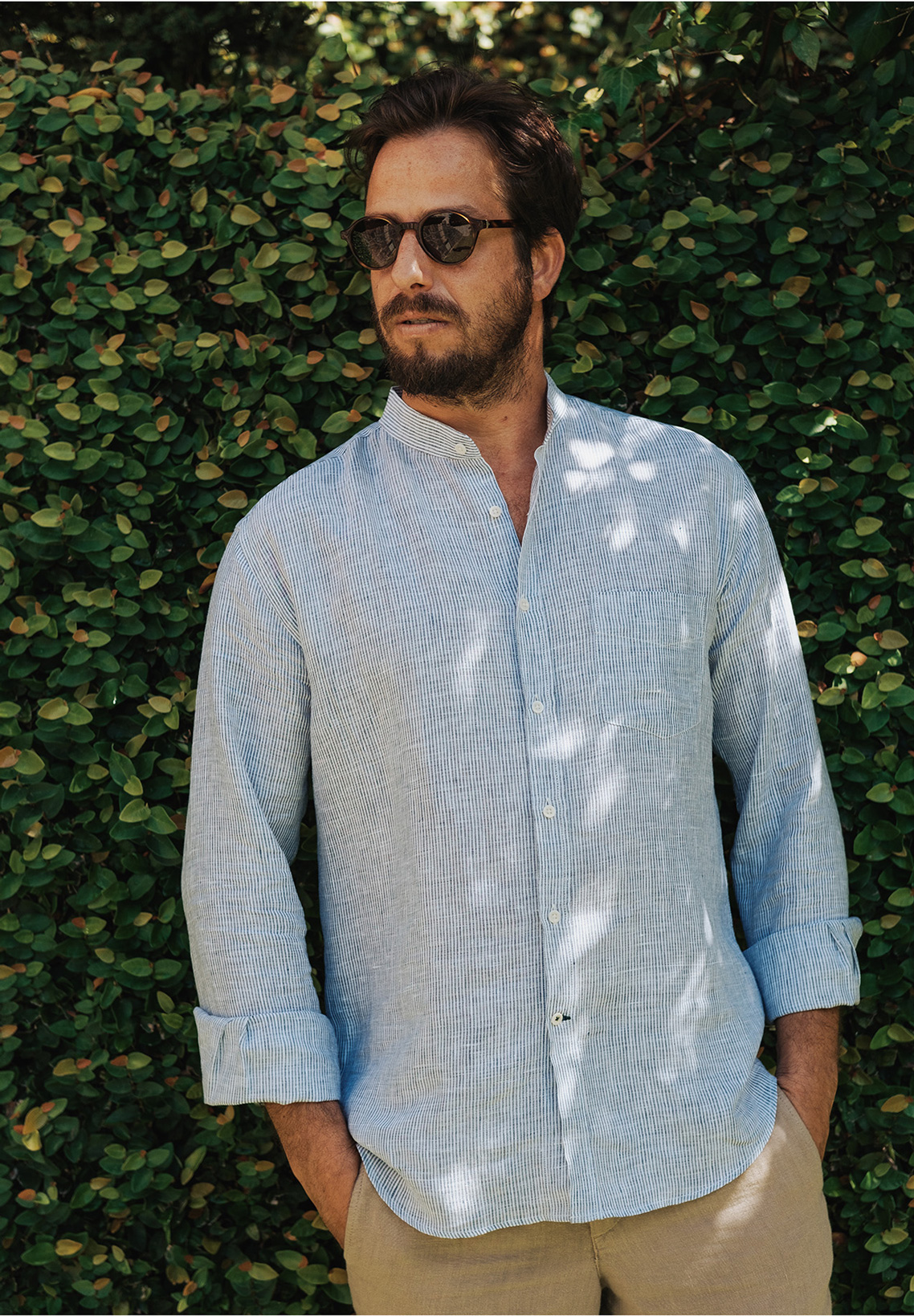 Hemd, Sonnenbrille, Erwachsener, Mann, Person