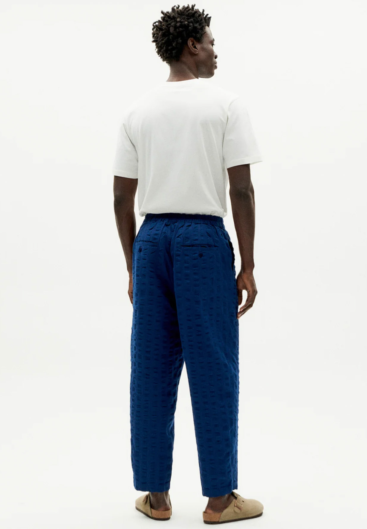 THINKING MU Luc Pants Big Seersucker THINKING MU Luc Pants Big Seersucker