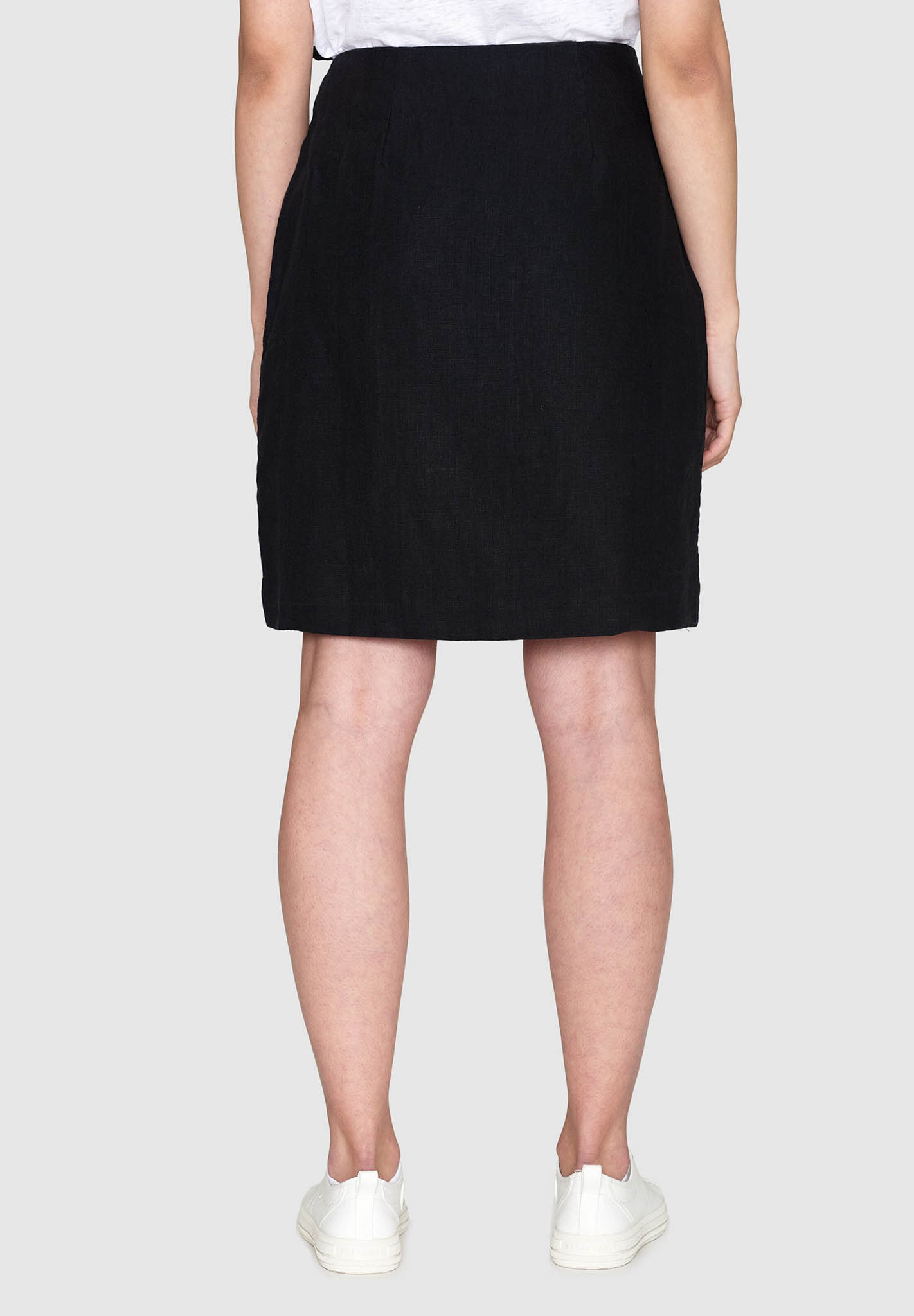 KNOWLEDGECOTTON APPAREL Linen Wrap Short Skirt KNOWLEDGECOTTON APPAREL Linen Wrap Short Skirt