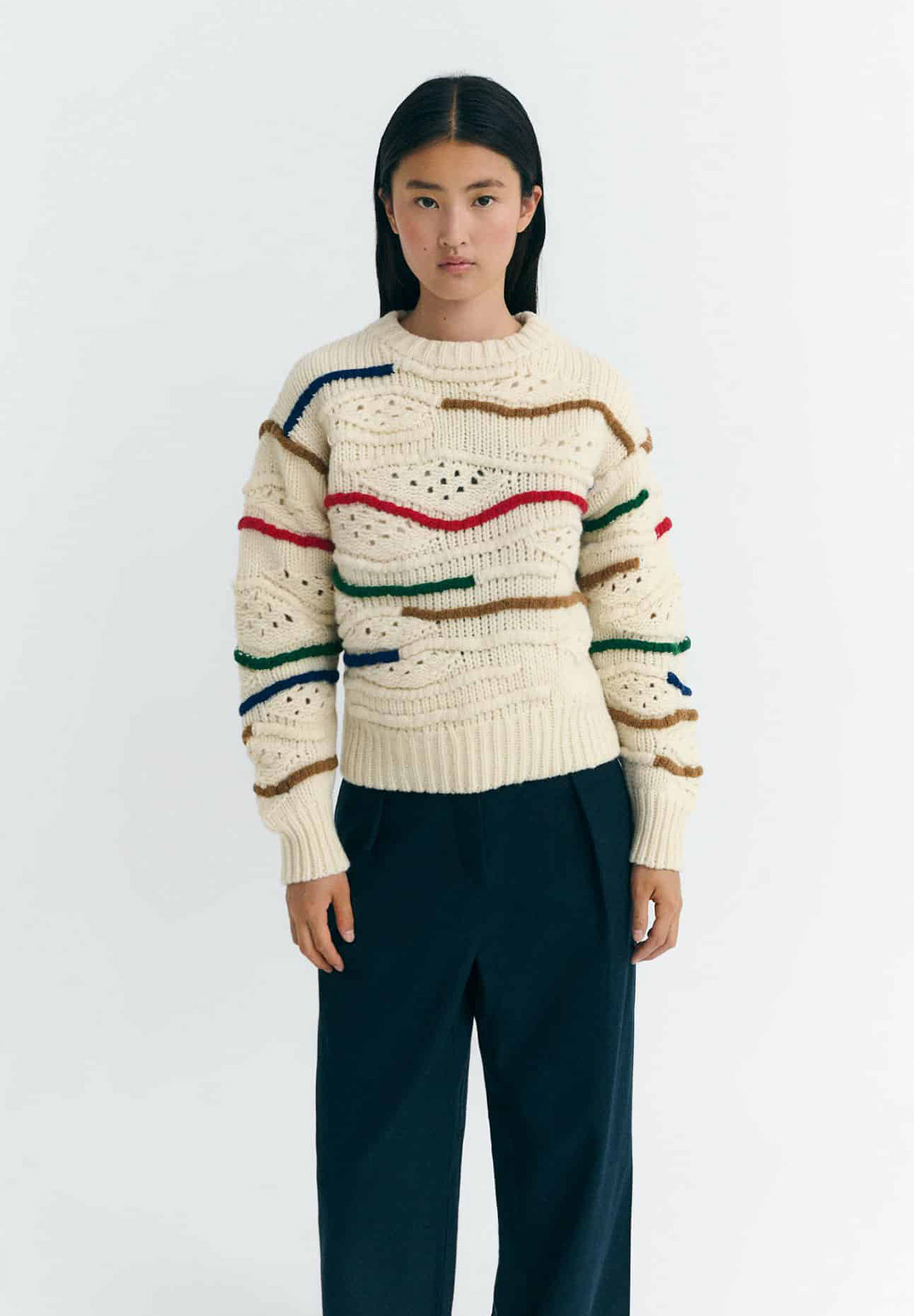THINKING MU Knitted Sweater Candela Bekleidung, Strickwaren, Pullover