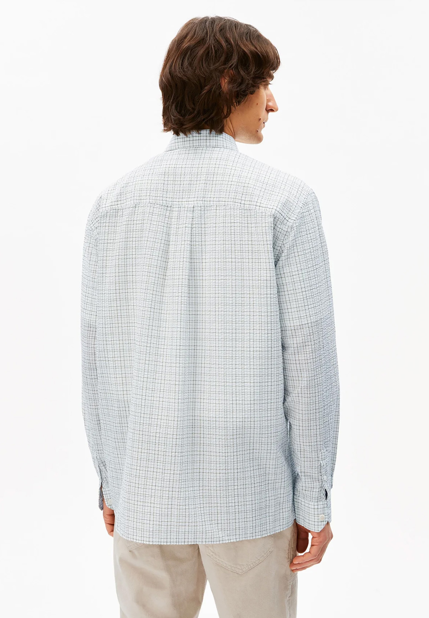 Langarm, Ärmel, Hemd, Leinen, Person