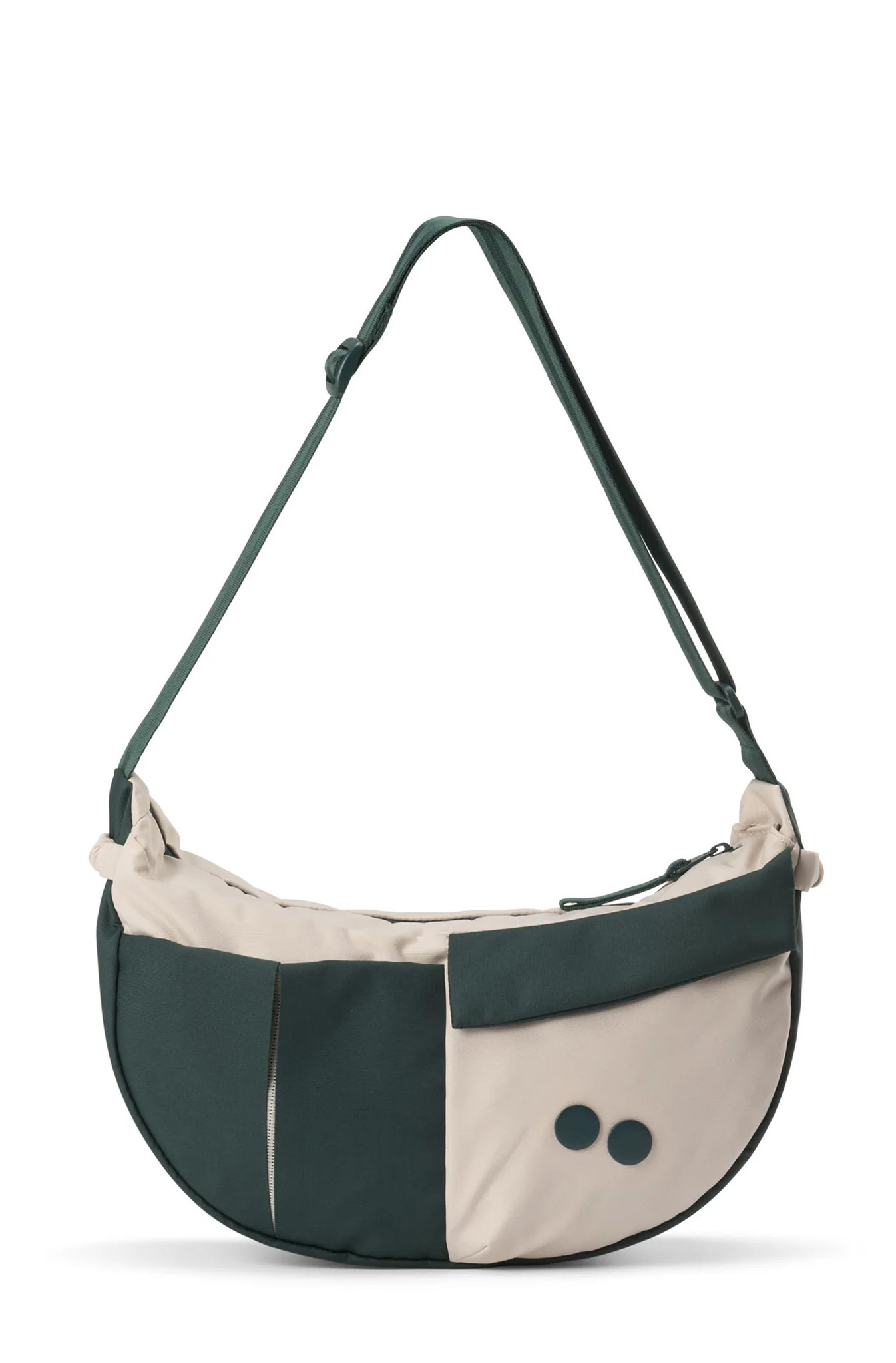 Umhängetasche, Schultertasche, Zweifarbig, Reißverschluss, Gurtband