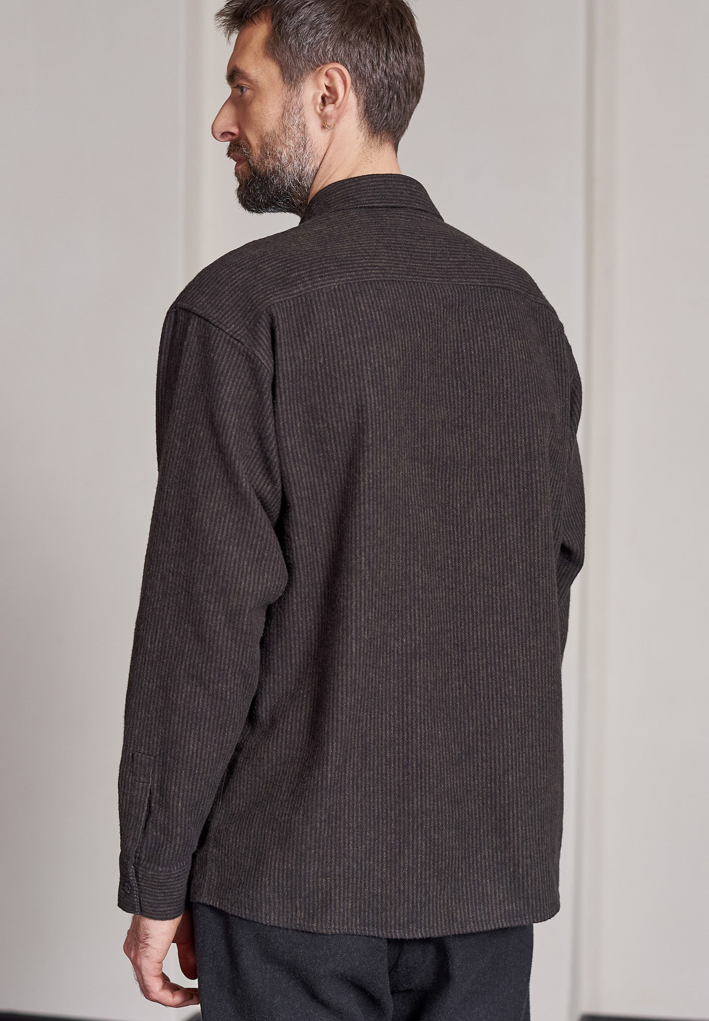 ABOUT COMPANIONS Shirt Dario Eco Flannel Langarm, Ärmel, Mantel, Mann, Person