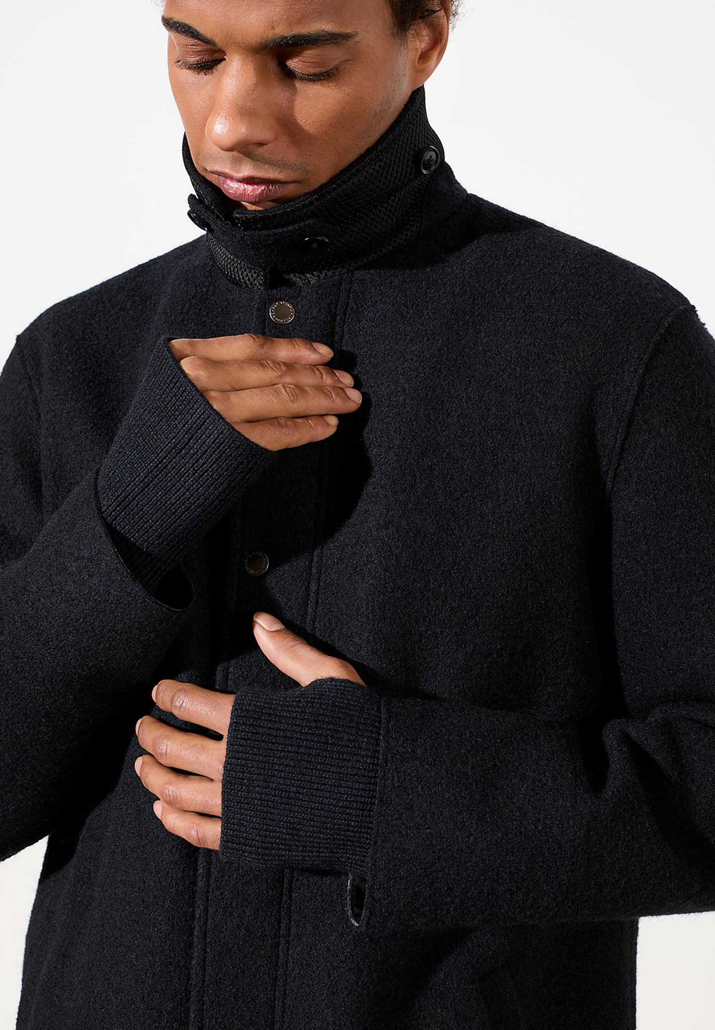 Mantel, Fleece, Jacke, Mann, Person