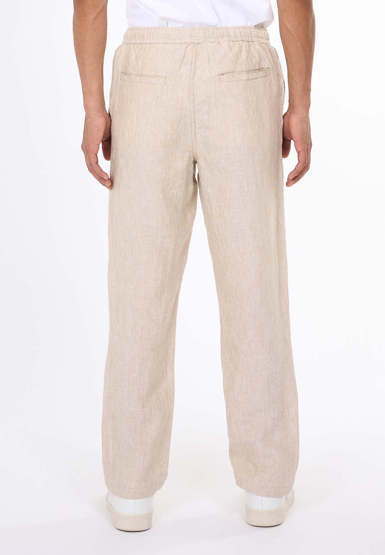 KNOWLEDGECOTTON APPAREL Loose Linen Pant light feather gray L