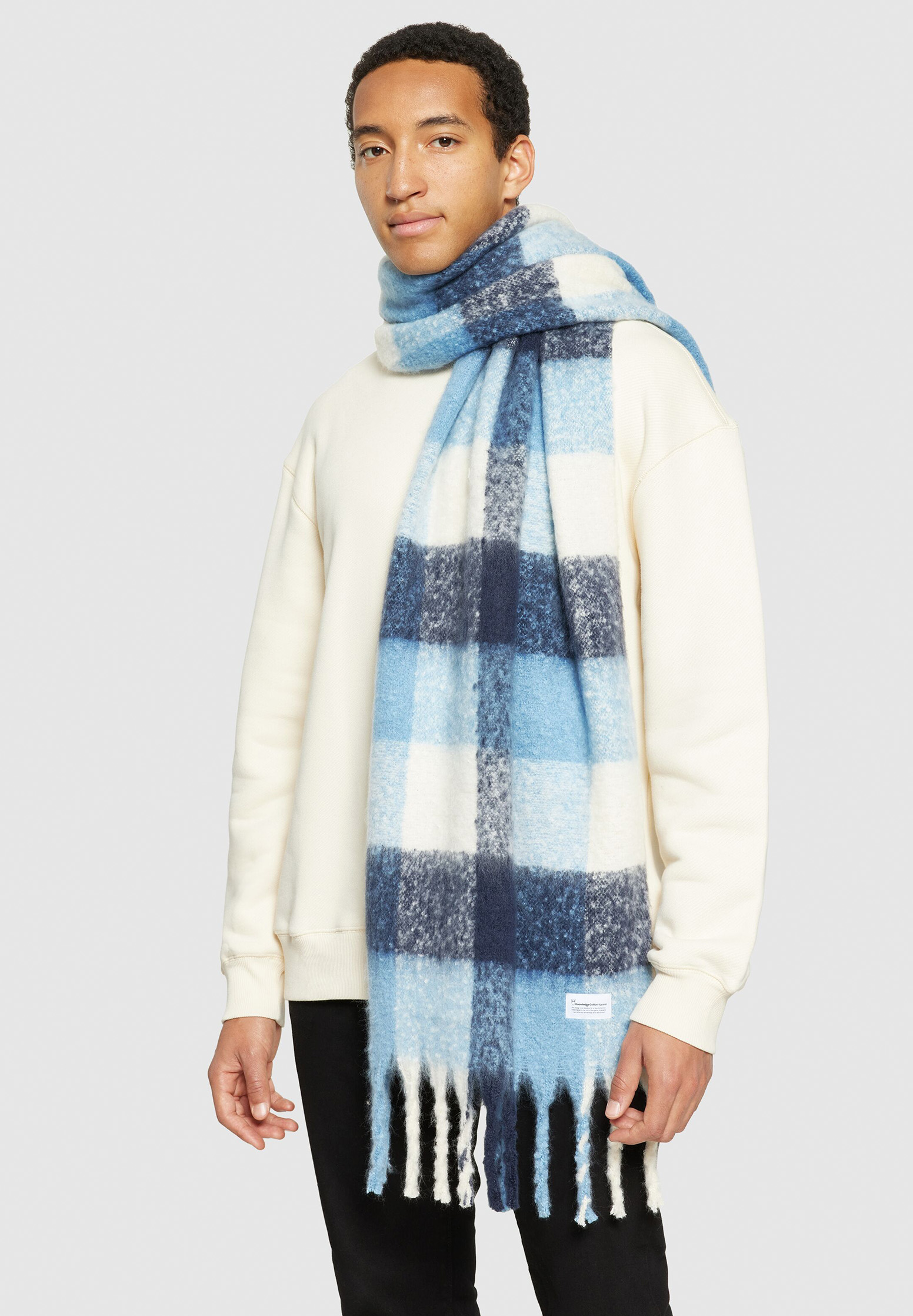 KNOWLEDGECOTTON APPAREL Checked Scarf KNOWLEDGECOTTON APPAREL Checked Scarf