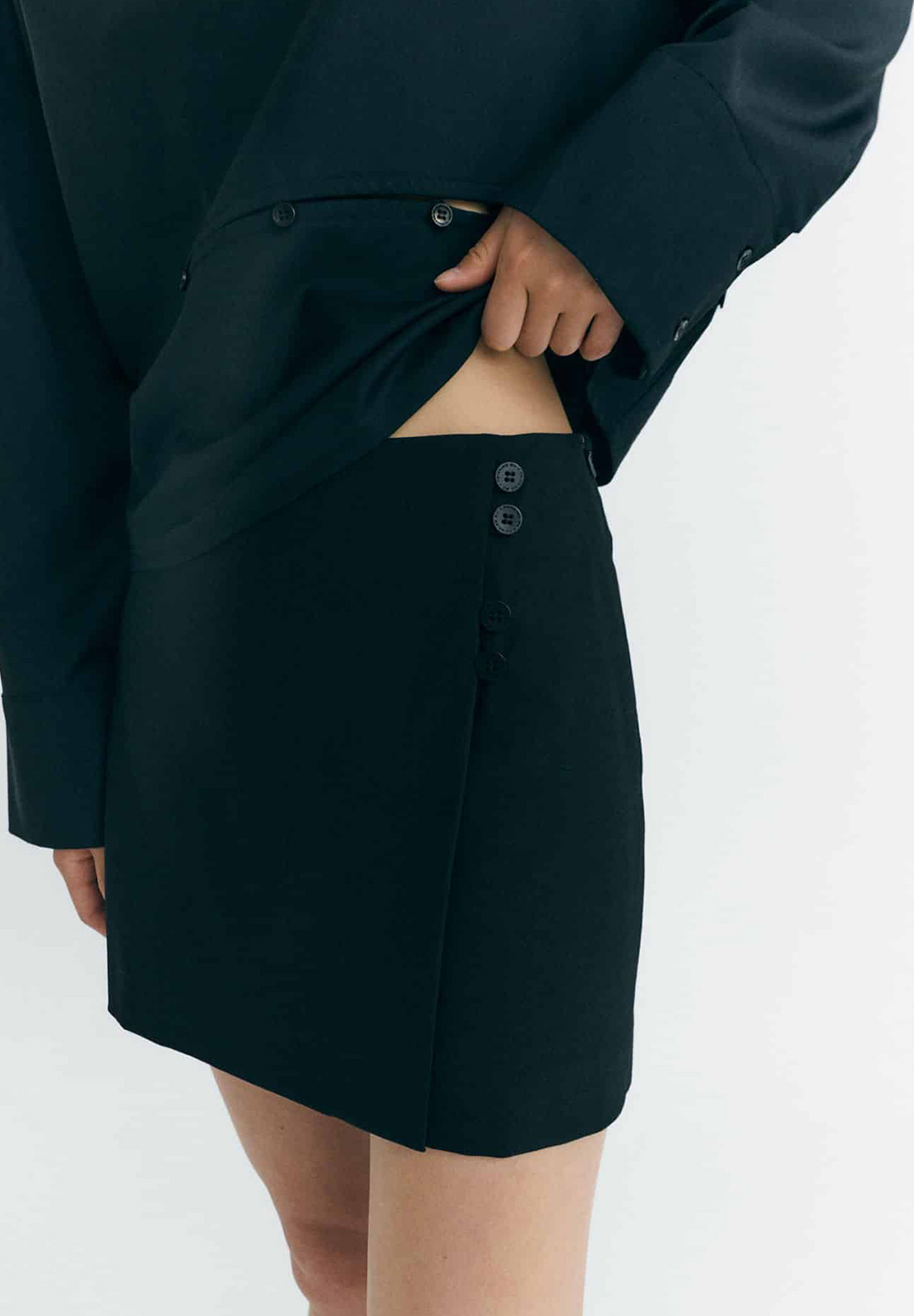 THINKING MU Skirt Tania Mantel, Erwachsener, Weiblich, Person, Frau