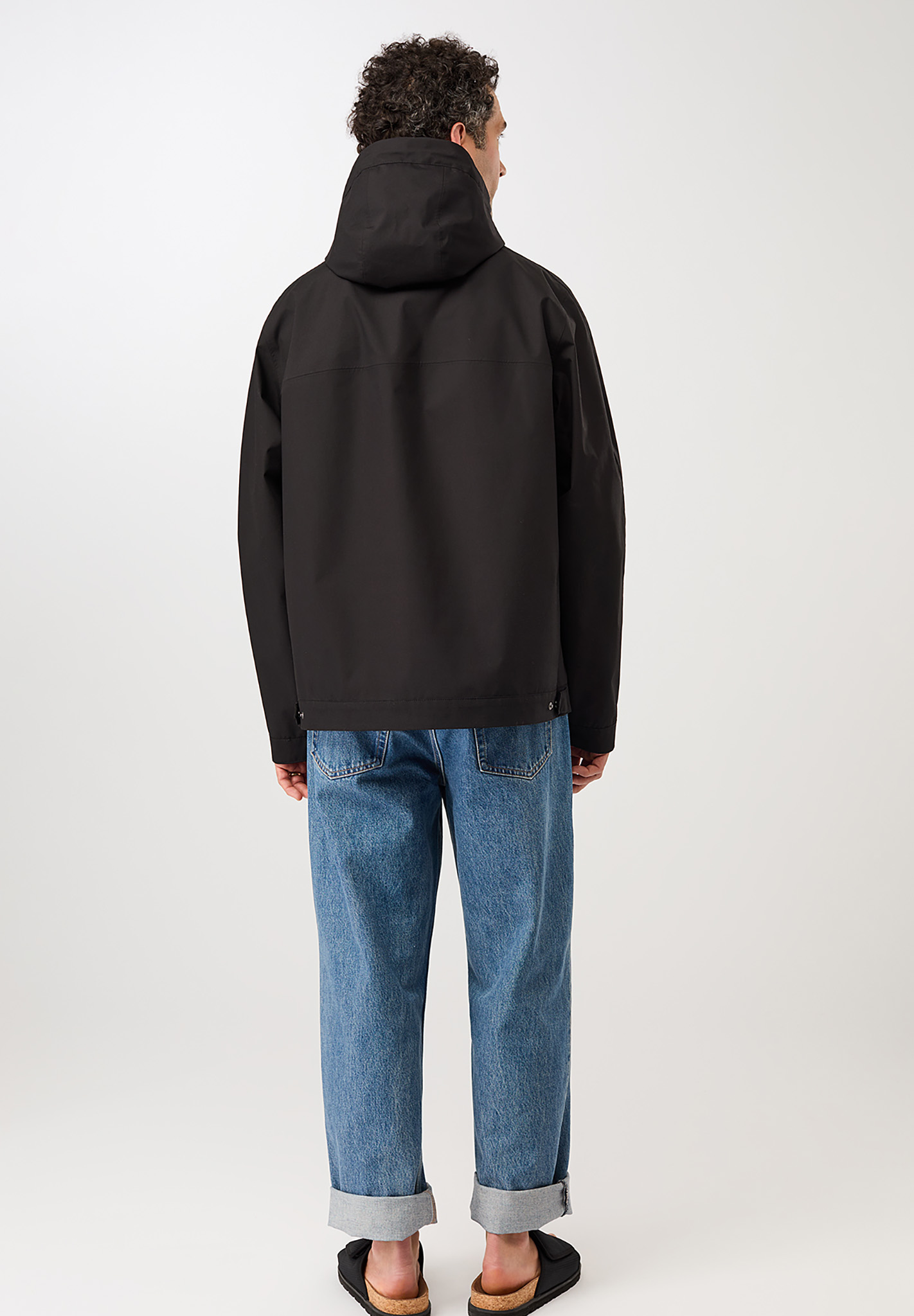 Mantel, Jacke, Hosen, Jeans, Person