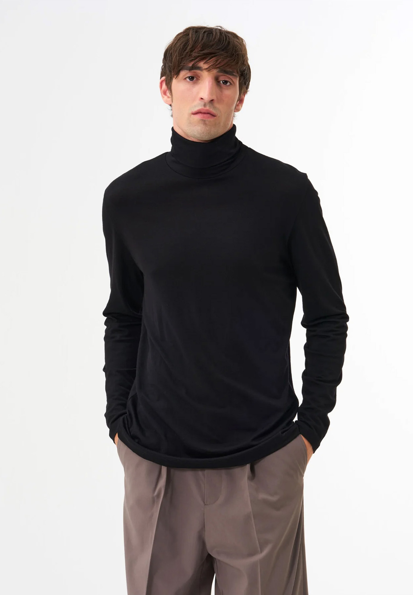 PINQPONQ Turtleneck Merino Men 'Cover' Langarm, Ärmel, Erwachsener, Mann, Person