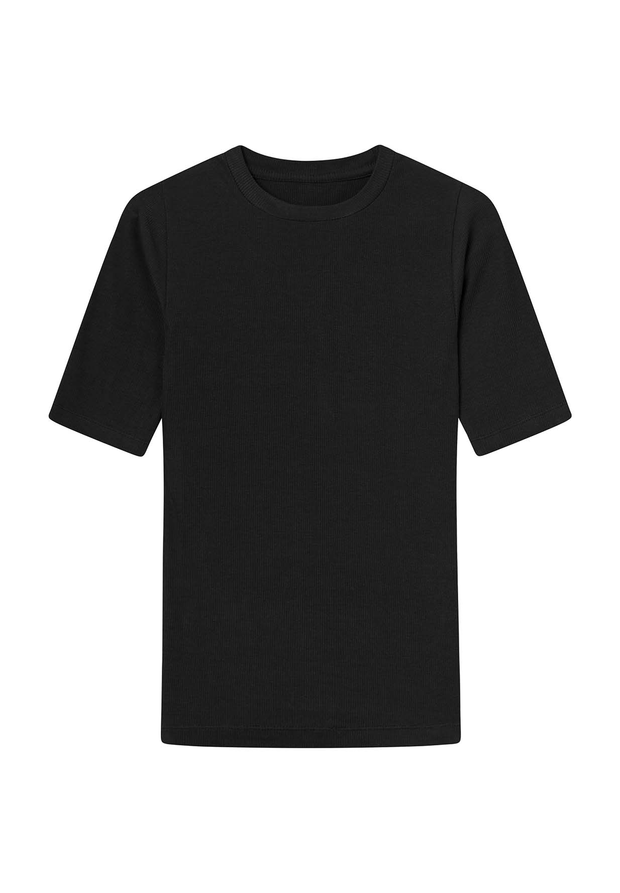 KNOWLEDGECOTTON APPAREL Rib T-Shirt black jet XL