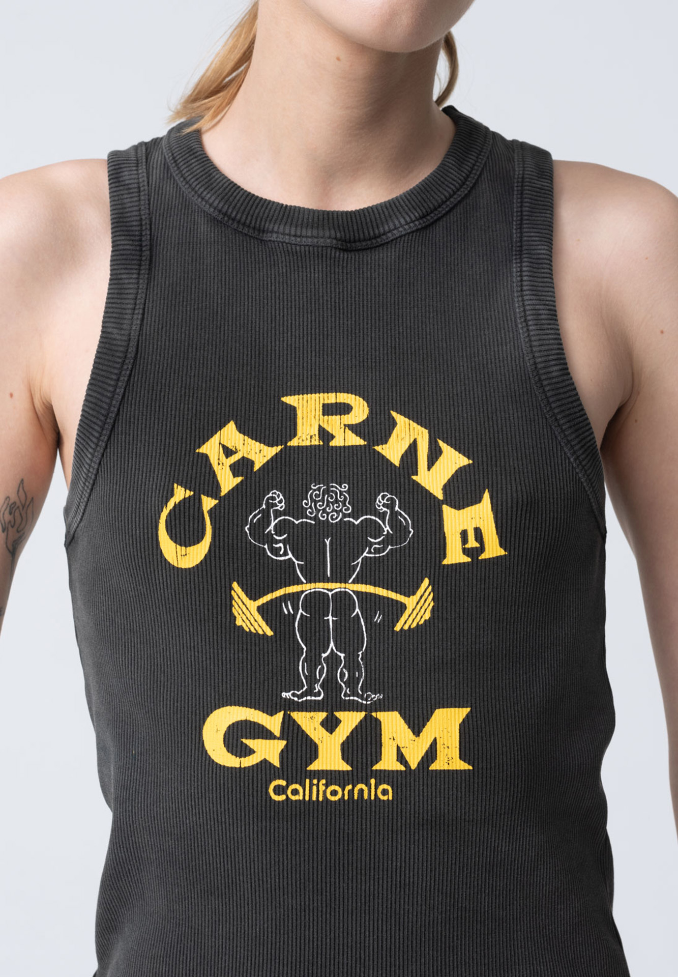 CARNE BOLLENTE T-Shirt Carne Gym washed black M