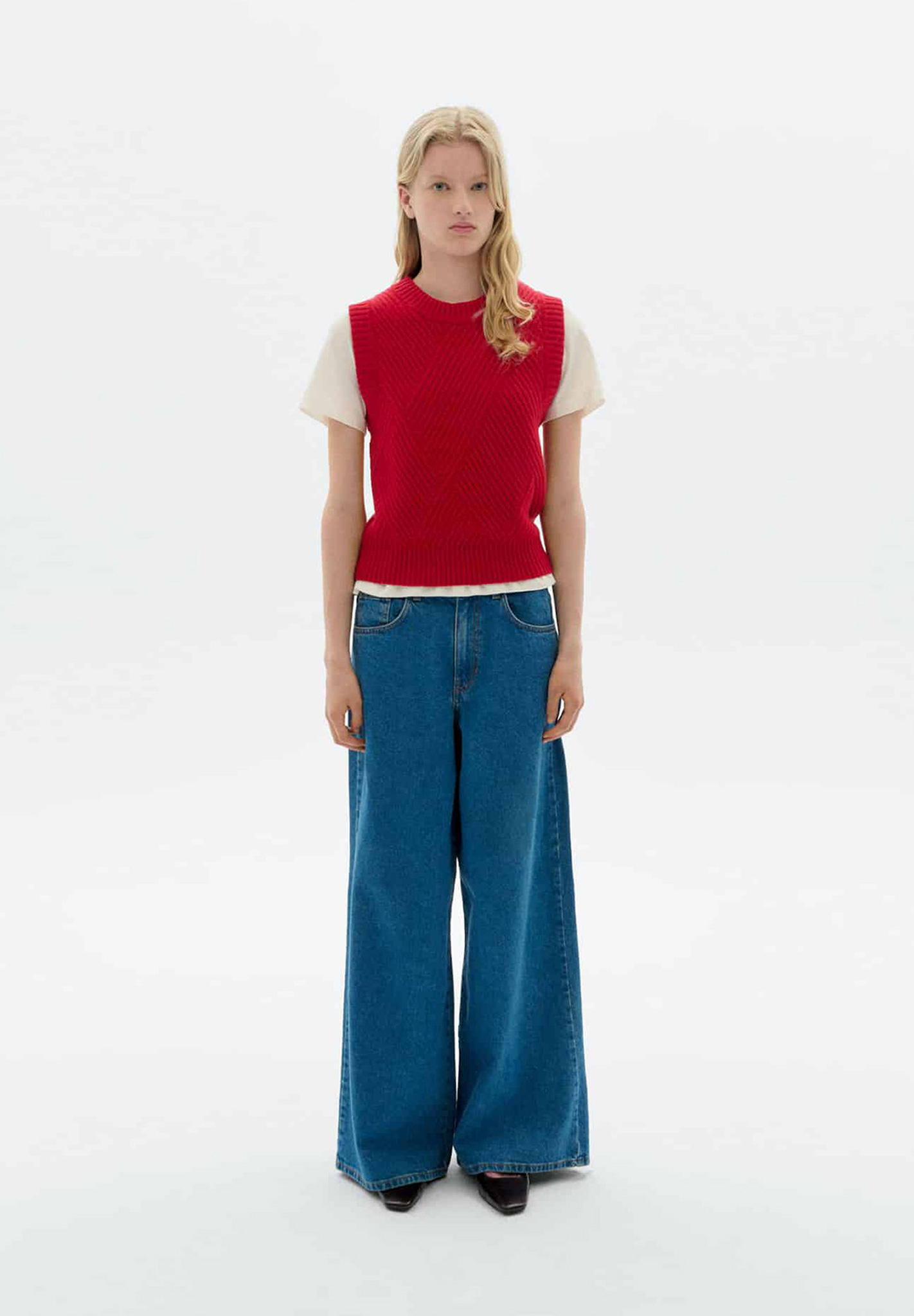 THINKING MU Knitted Vest Kaia Bekleidung, Hosen, Jeans, Person