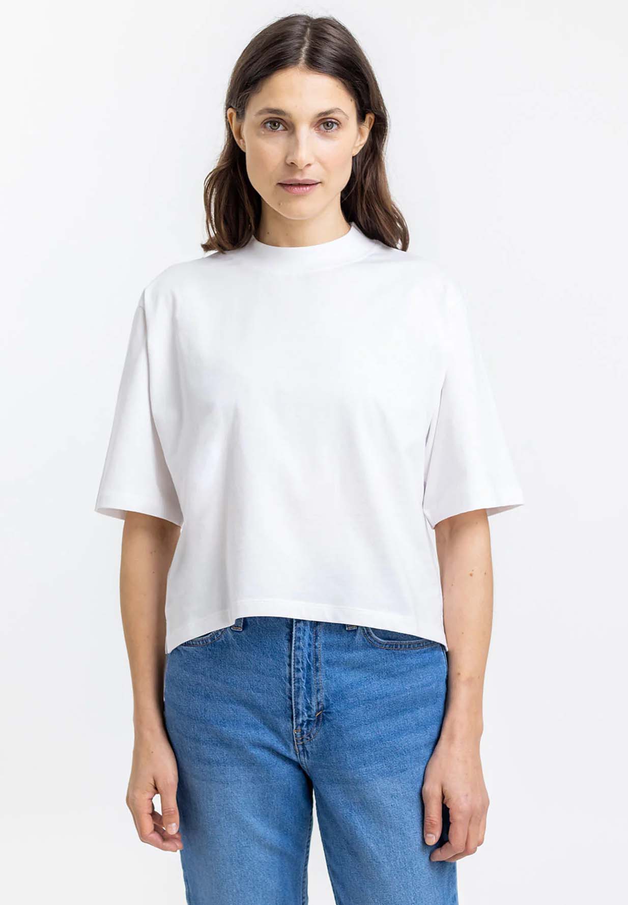 ROTHOLZ Cropped T-Shirt white XS