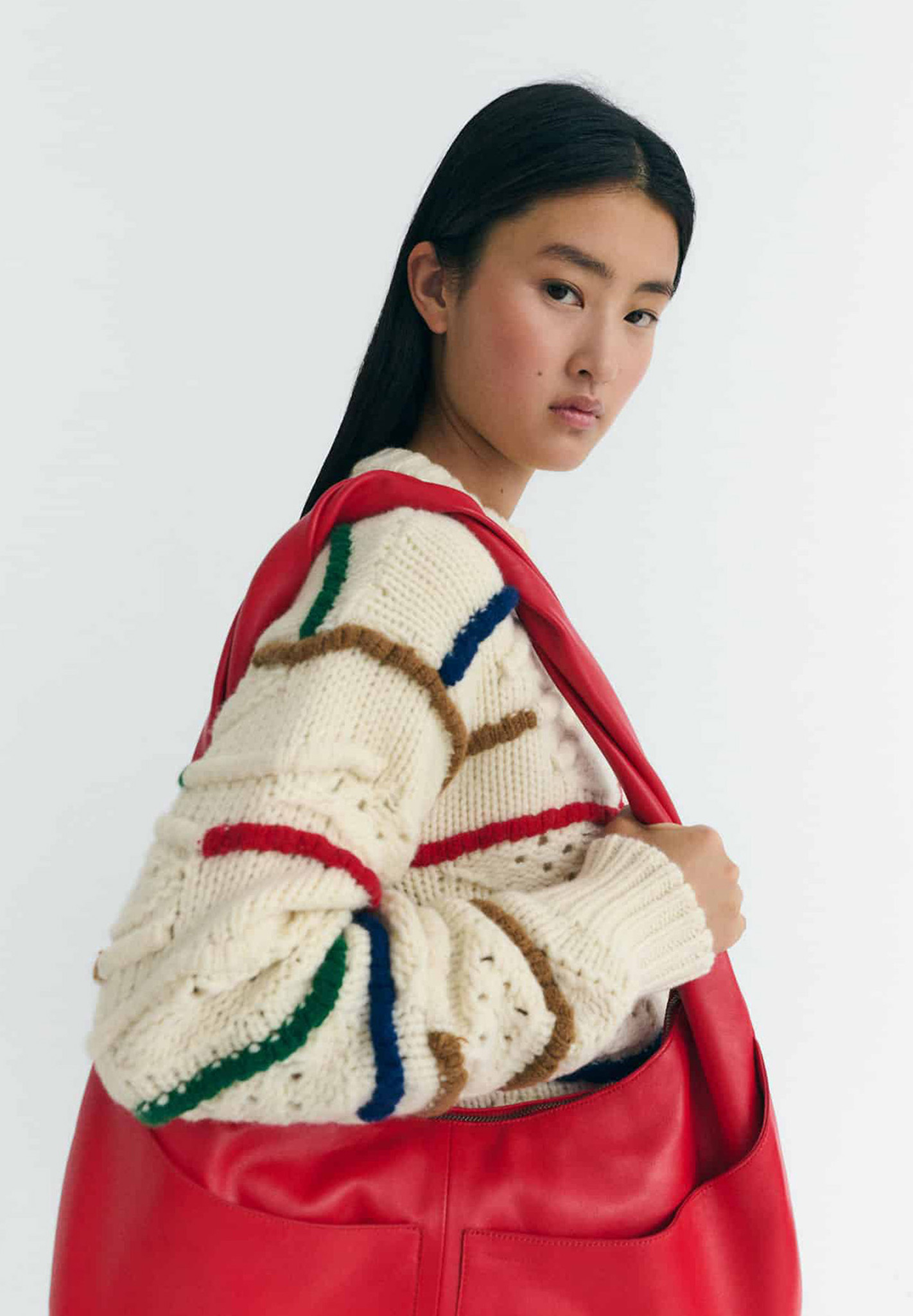 THINKING MU Knitted Sweater Candela Handtasche, Erwachsener, Weiblich, Person, Frau