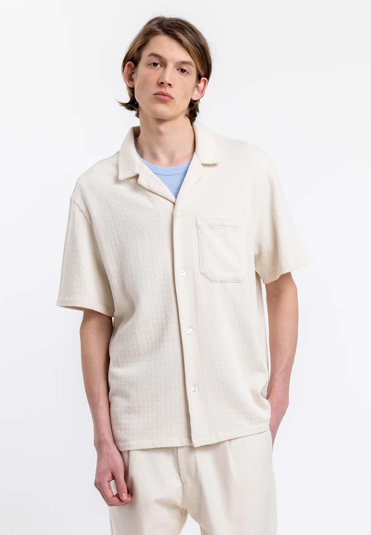 ROTHOLZ Knit Bowling Shirt off white XL