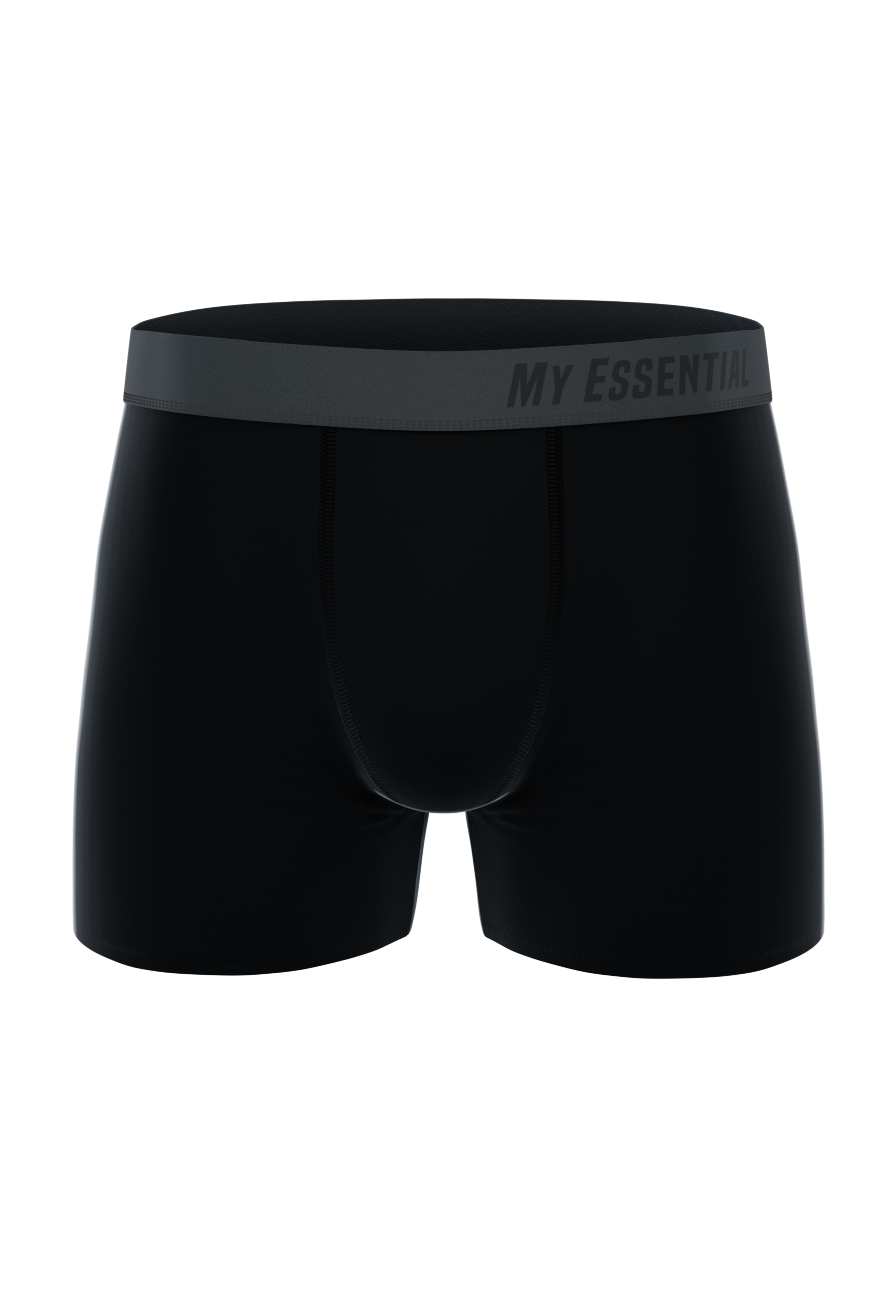 MY ESSENTIAL CLOTHING 3-Pack Boxershorts all black L