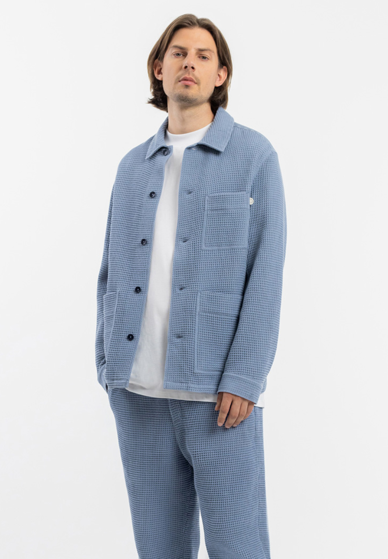 ROTHOLZ Workwear Overjacket stone blue XL