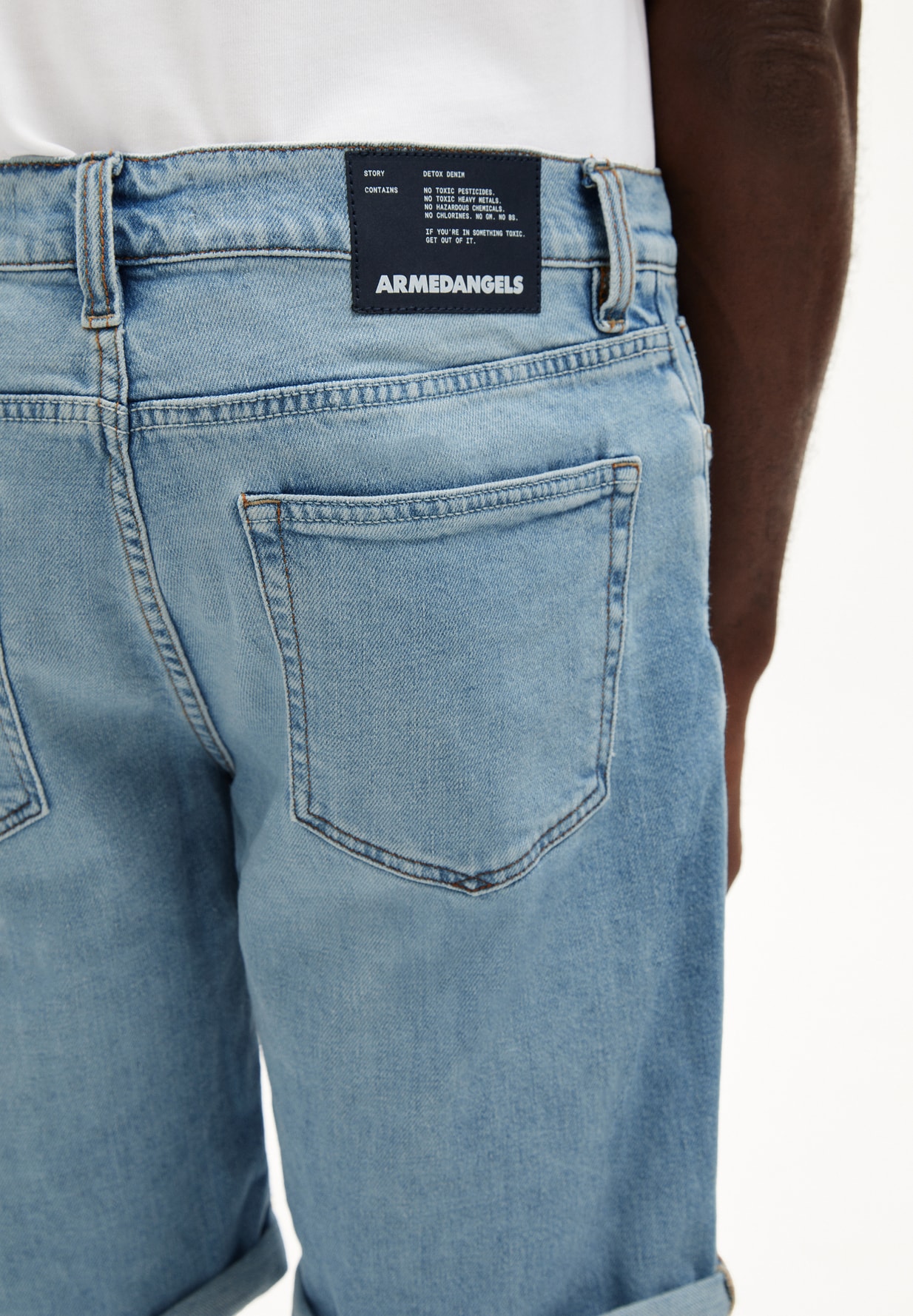 ARMEDANGELS Naail Hemp Jeansshorts mineral blue ARMEDANGELS Naail Hemp Jeansshorts mineral blue