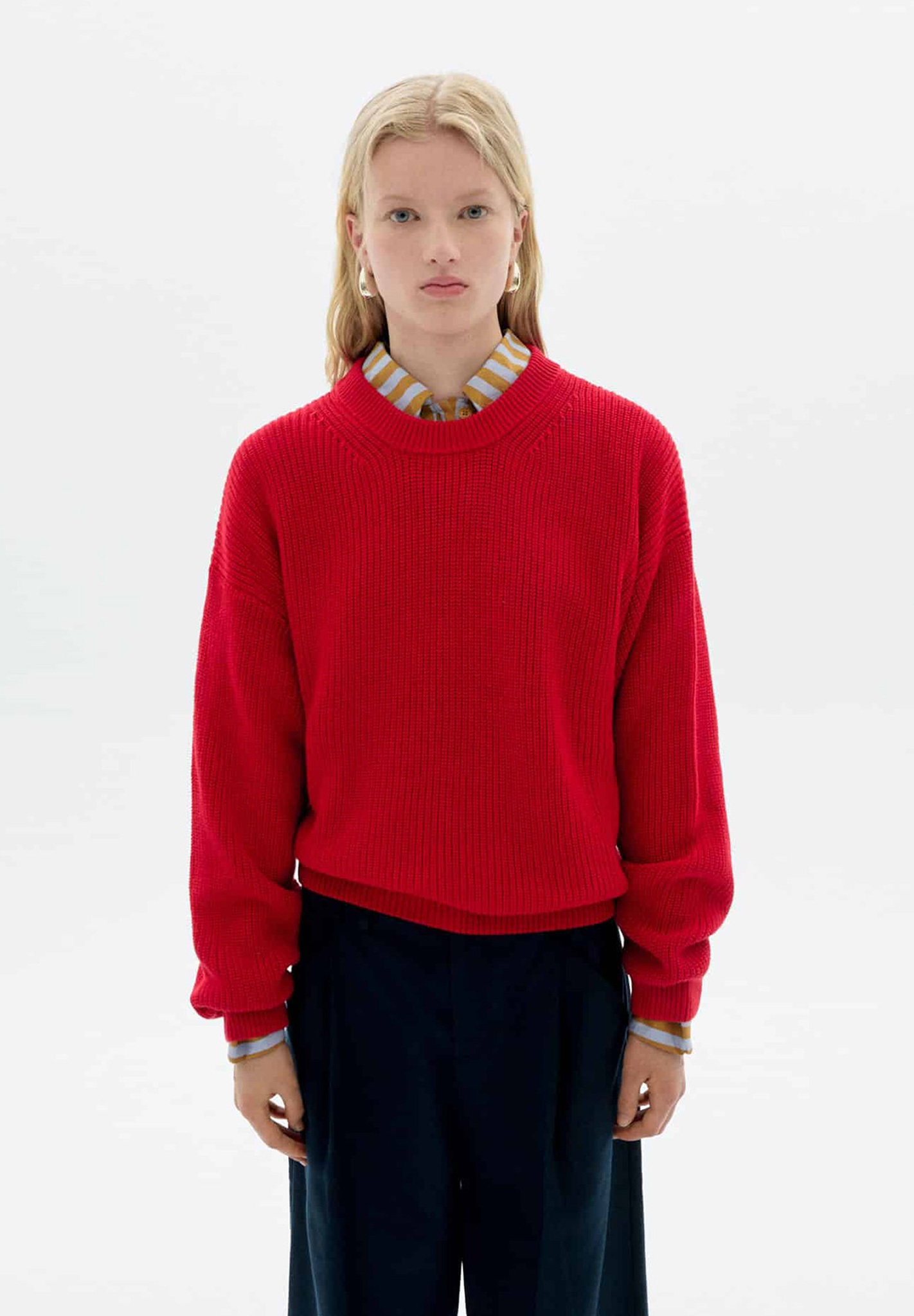 THINKING MU Knitted Sweater Carmen Bekleidung, Strickwaren, Pullover, Sweatshirt