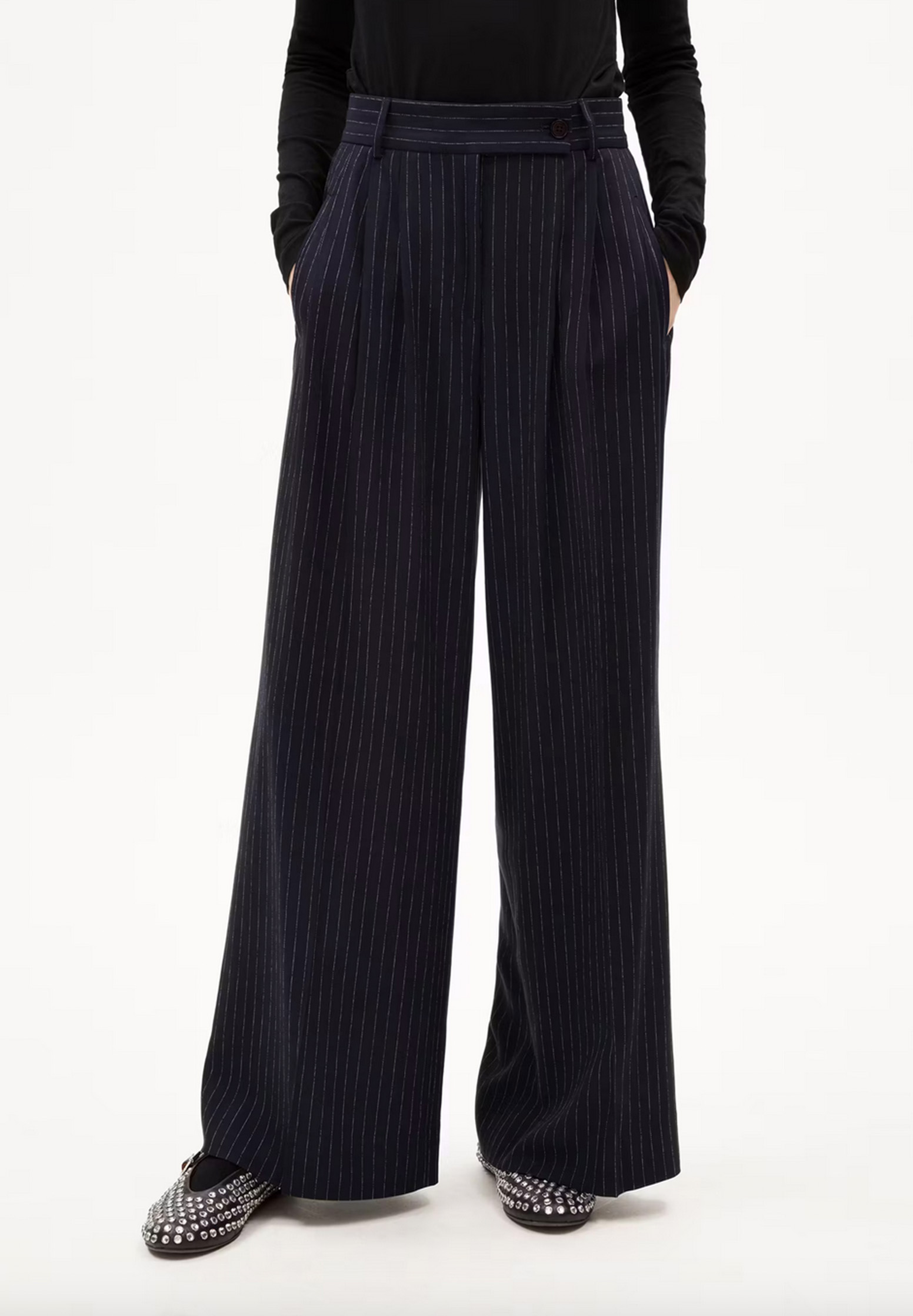 ARMEDANGELS Stoffhose Kaayua Pinstripe