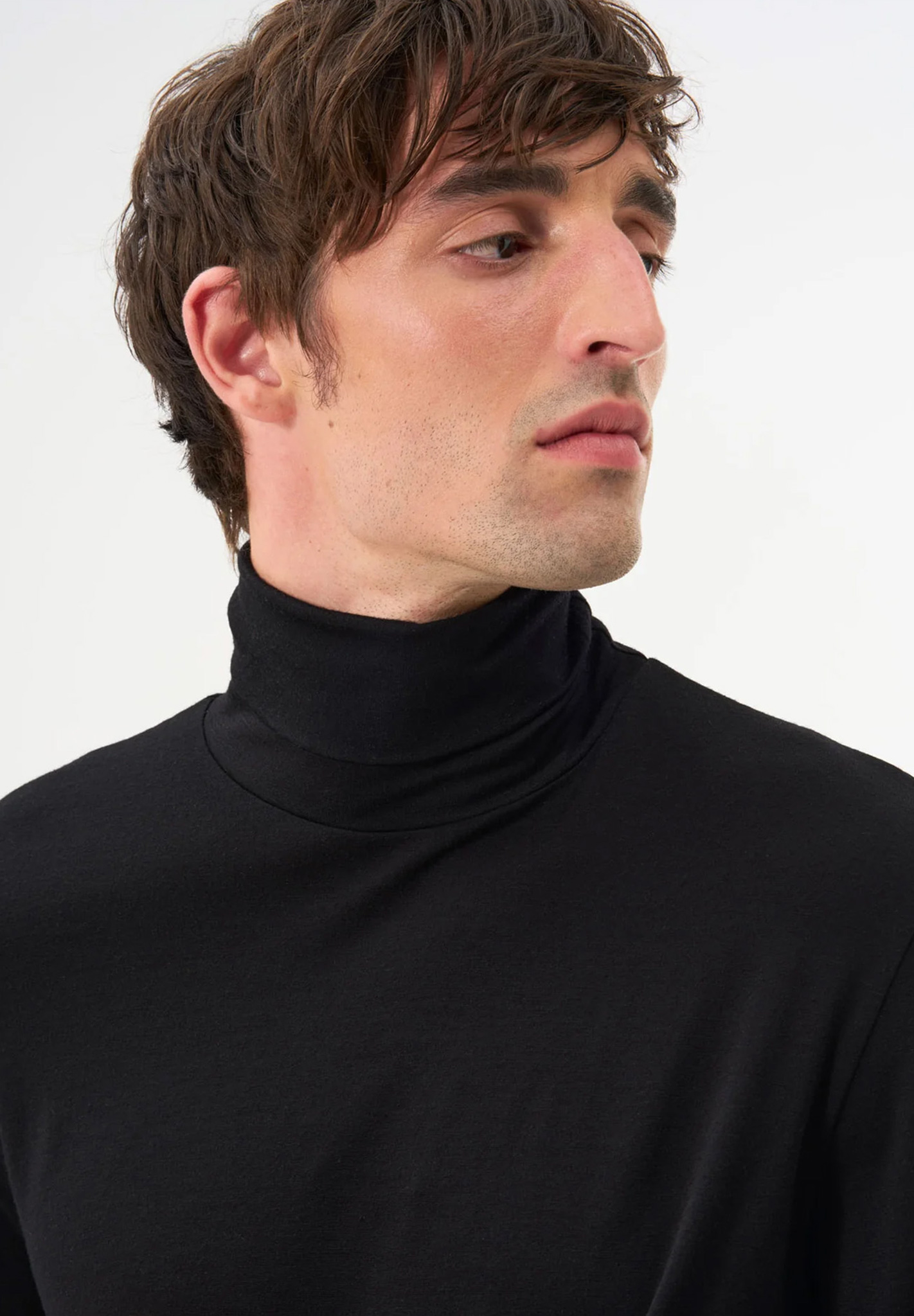 PINQPONQ Turtleneck Merino Men 'Cover' Gesicht, Kopf, Fotografie, Portrait, Hals