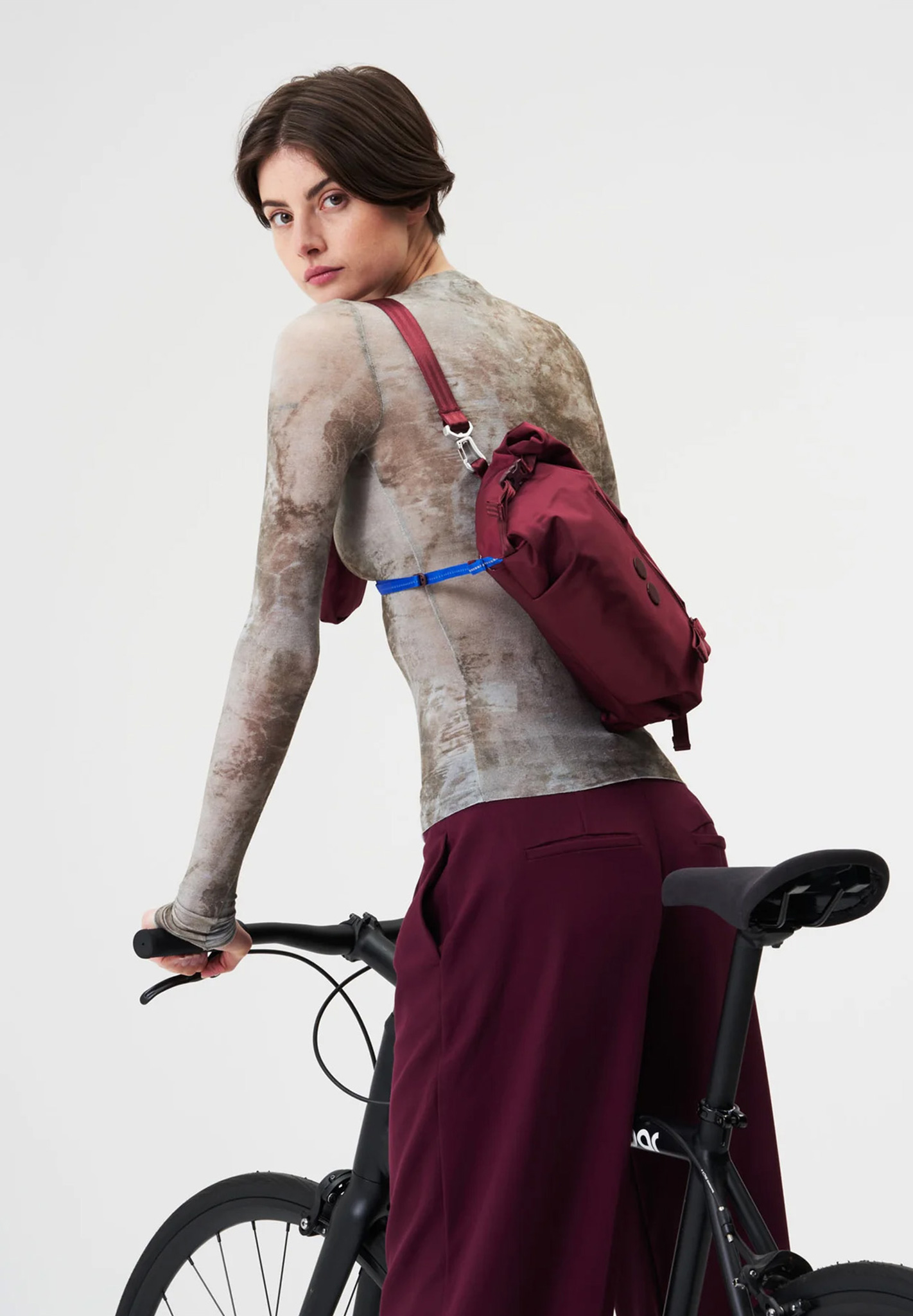 Langarm, Zurück, Person, Erwachsener, Frau