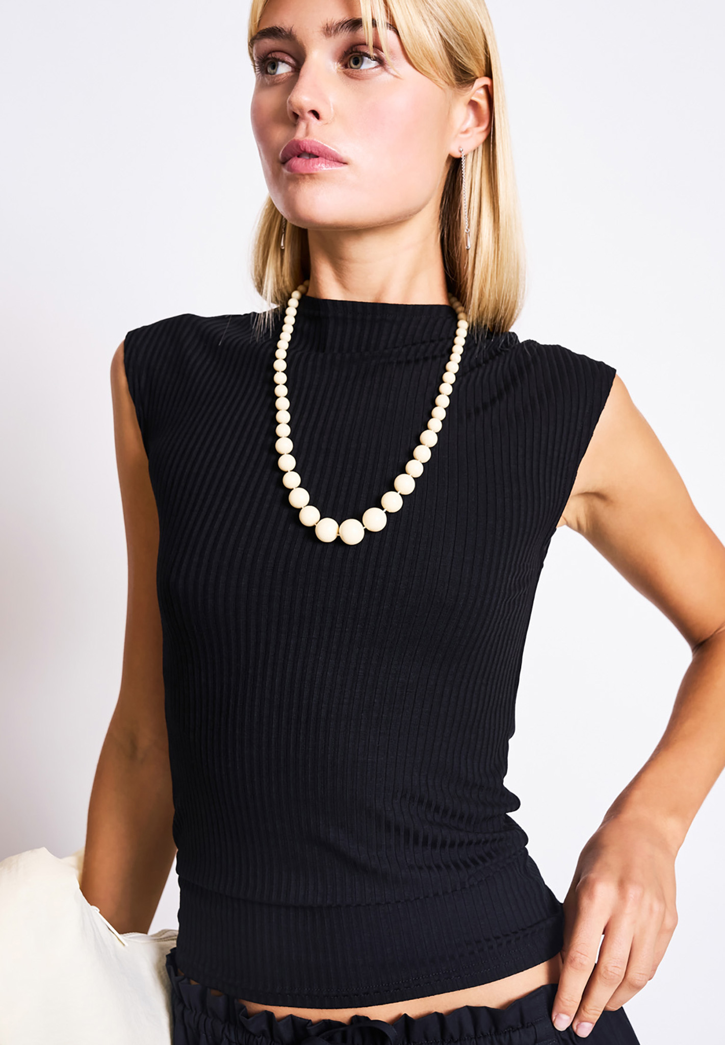 Bluse, Zubehör, Halskette, Person, Frau